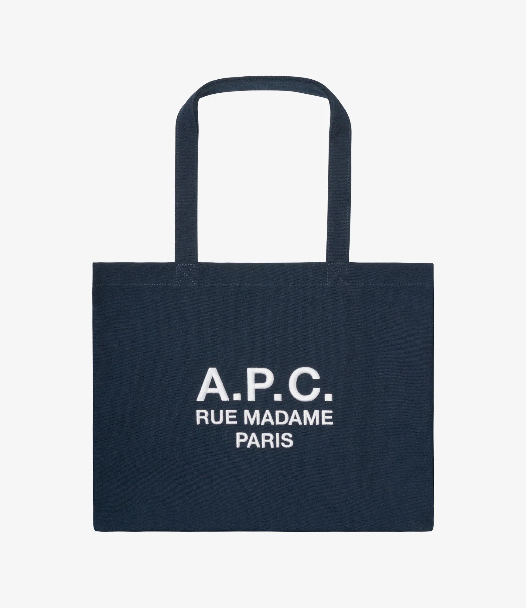 A.P.C. o1mle1125 Size:OS / Unisex Diane Rue Madame Tote Bag in Navy Size ONE SIZE - 1 Thumbnail