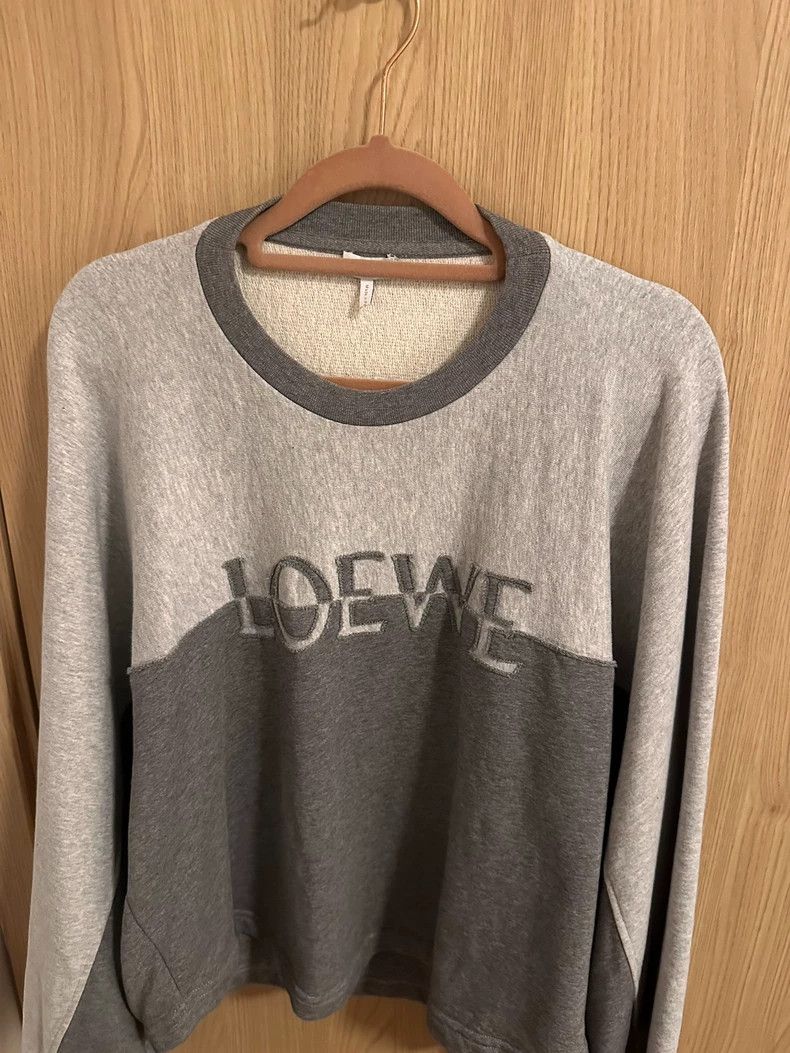 Loewe Loewe Grey Paneled Sweatshirt XS - dmc Size US XS / EU 42 / 0 - 1 Thumbnail