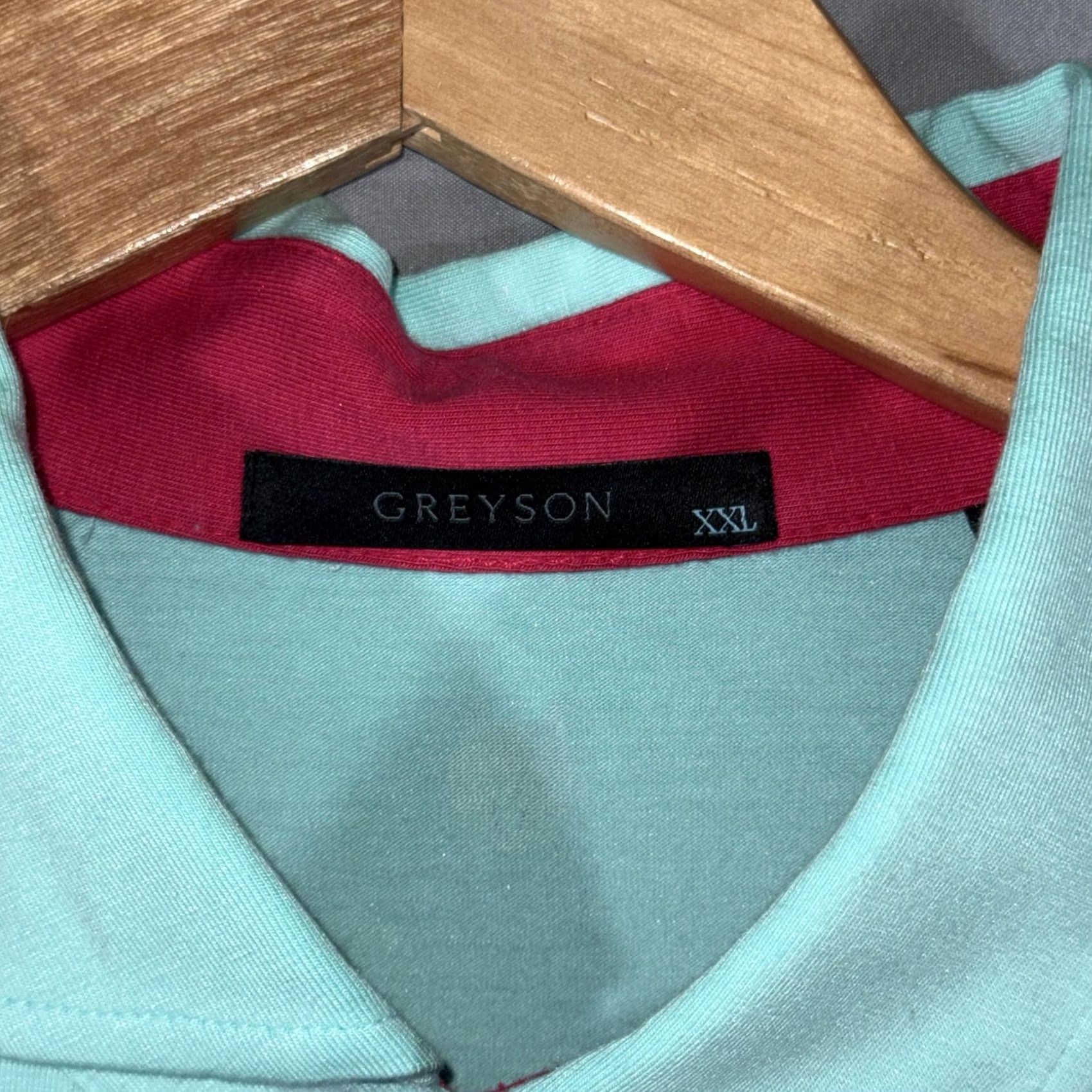Vintage Greyson Polo Shirt Mens 2XL Green Solid Pocket Golf Performance Stretch Soft Shirt Regular Fit Moisture Wicking Jersey Short Sleeve Size US XXL / EU 58 / 5 - 3 Thumbnail