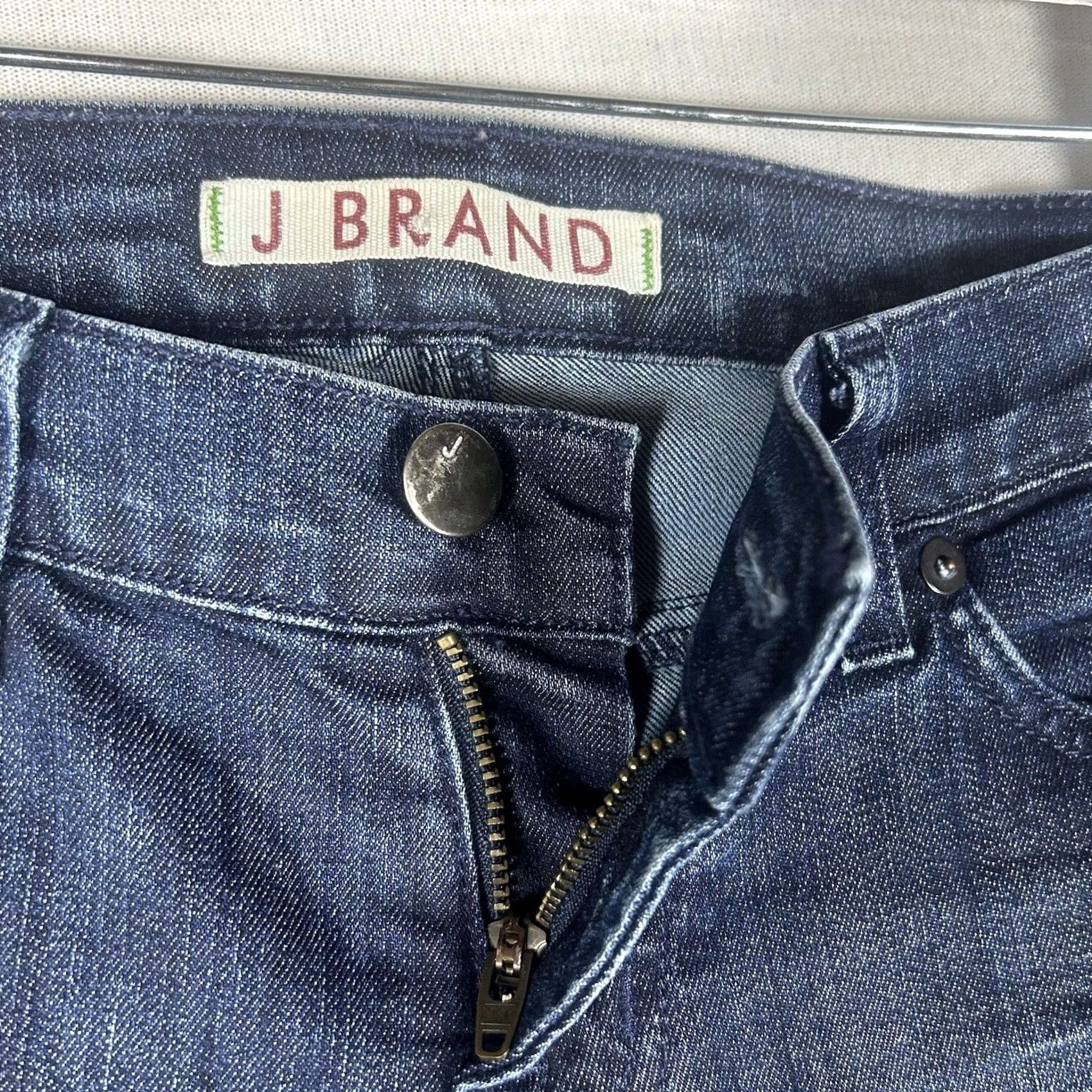 J Brand J Brand Jeans Blue Denim Straight Leg Womens Size 26 Medium Wash Low Rise Denim"} Size 26" / US 2 / IT 38 - 3 Thumbnail