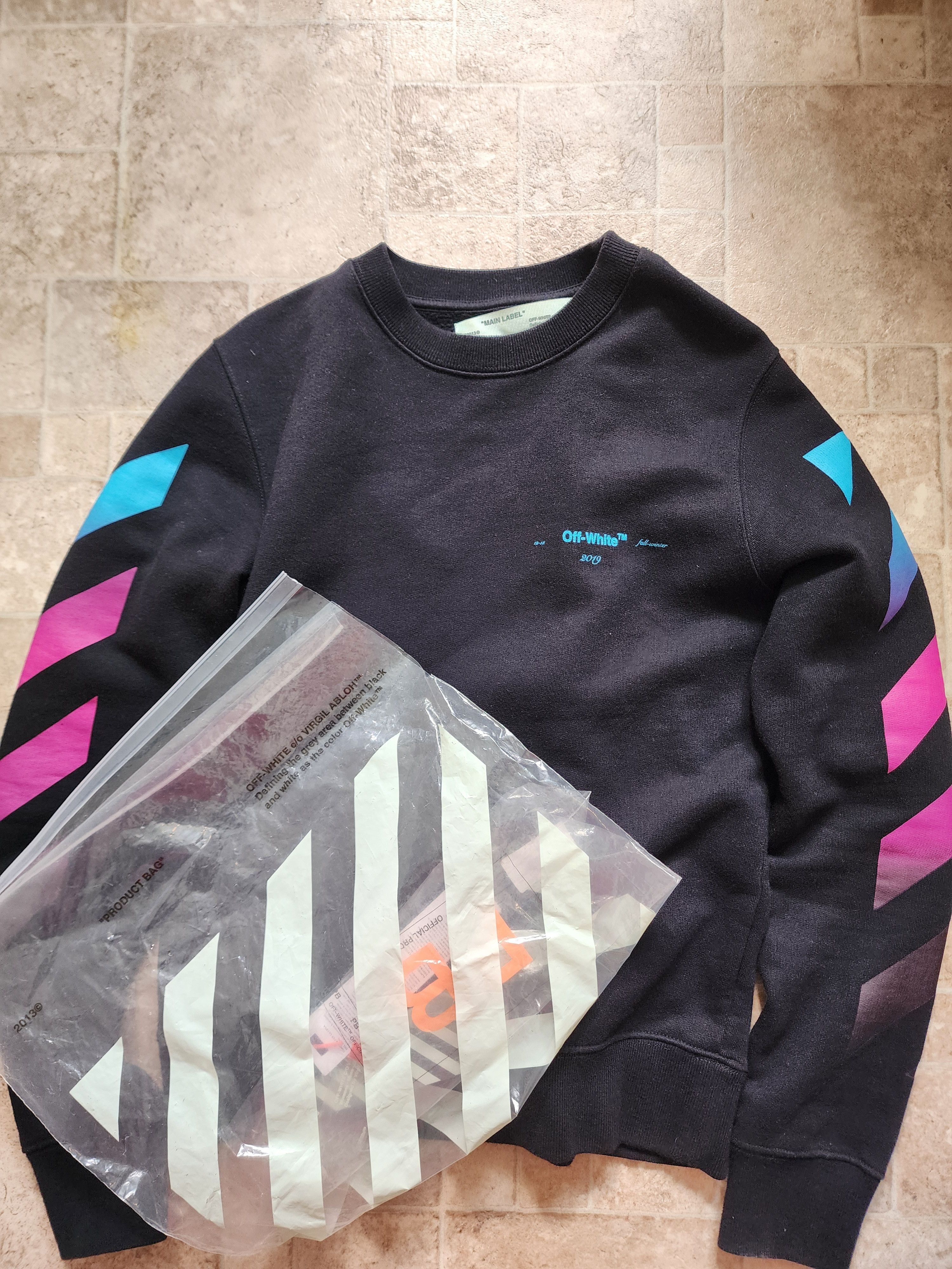 Off-White OFF-WHITE GRADIENT DIAG SWEATSHIRT SIZE XS Size US XS / EU 42 / 0 - 1 Thumbnail
