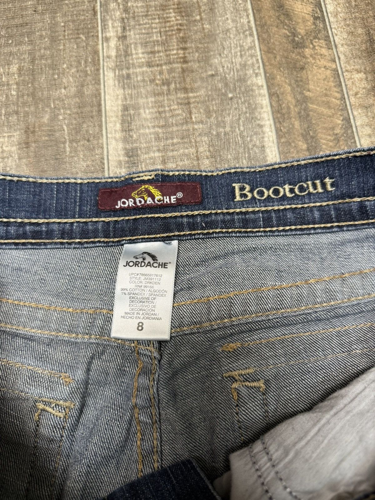 Jordache Vintage Jordache Dark Blue Denim Jeans Bootcut Fit Size 30" / US 8 / IT 44 - 4 Thumbnail