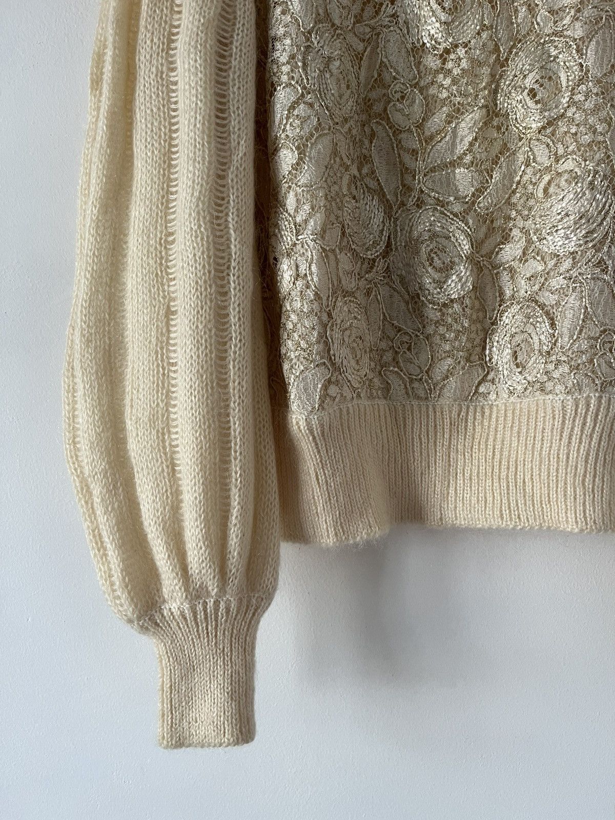 Christian Dior Monsieur Christian Dior Pret-a-Porter Balloon Sleeve Knit Sweater Size M / US 6-8 / IT 42-44 - 2 Thumbnail