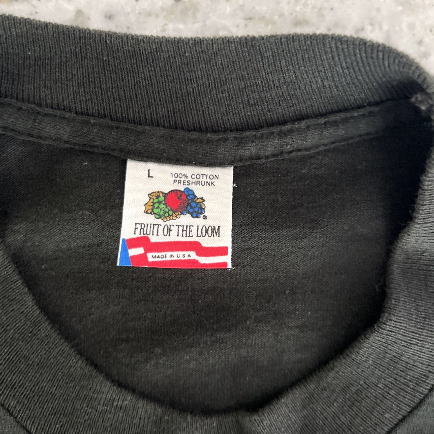 Vintage Vintage PRANCER Christmas Single Stitch Black T shirt Fruit Of The Loom Tag Size US L / EU 52-54 / 3 - 3 Thumbnail