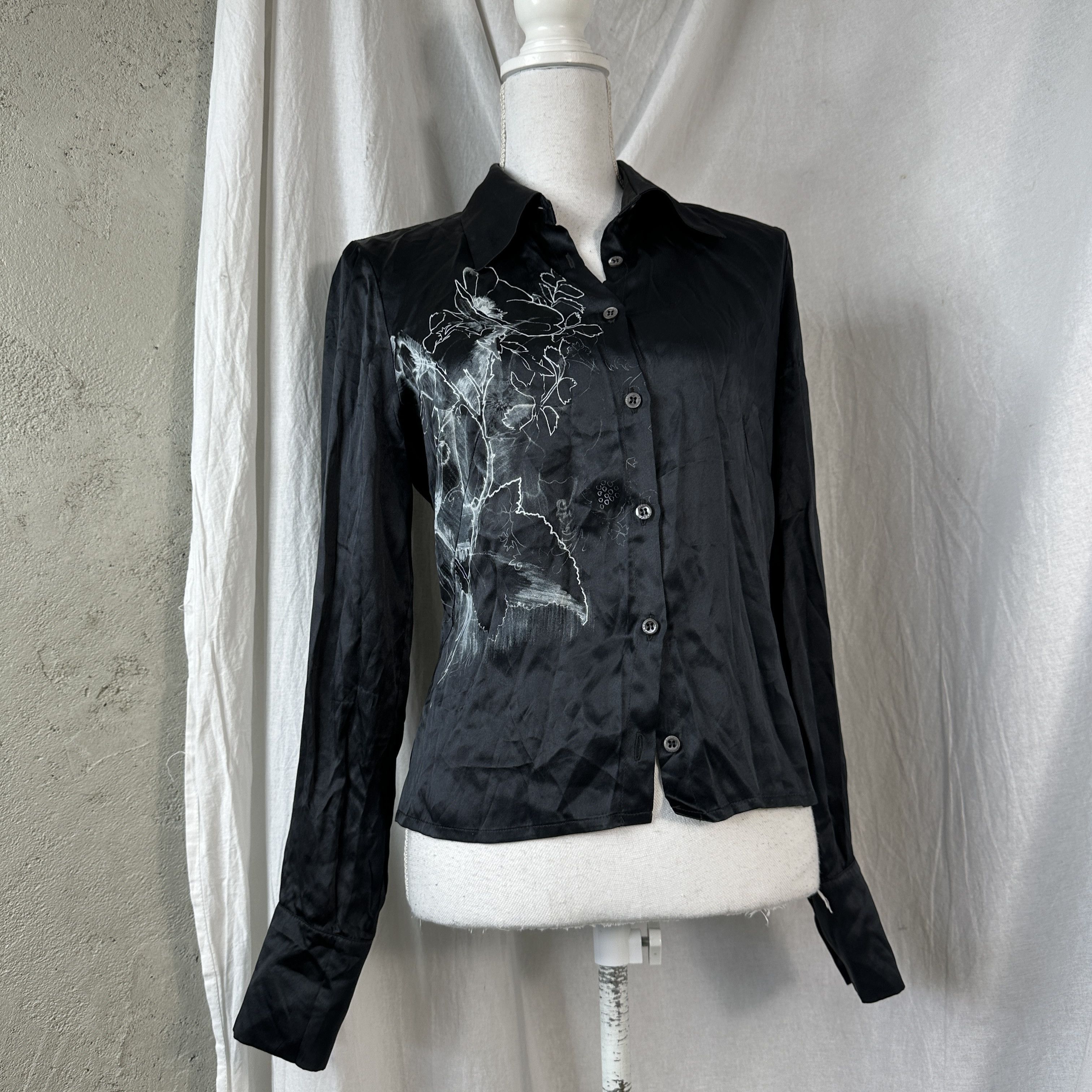 Kenzo × Vintage Women's Silk Shirt Vintage Kenzo Size S / US 4 / IT 40 - 4 Thumbnail