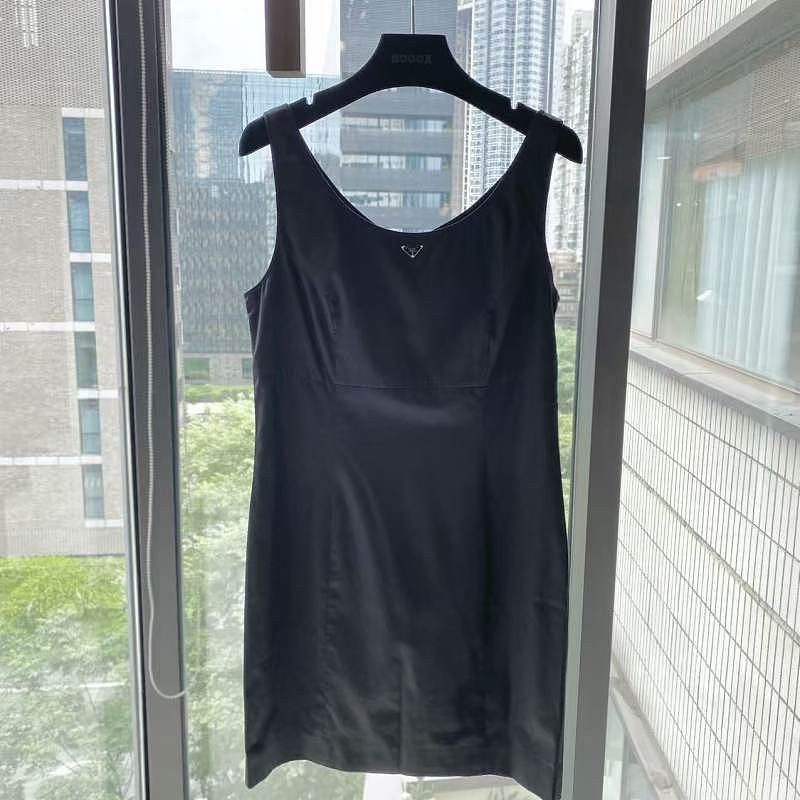 Prada Prada Triangle Logo Sleeveless Mini Dress Size 42 Size M / US 6-8 / IT 42-44 - 1 Thumbnail