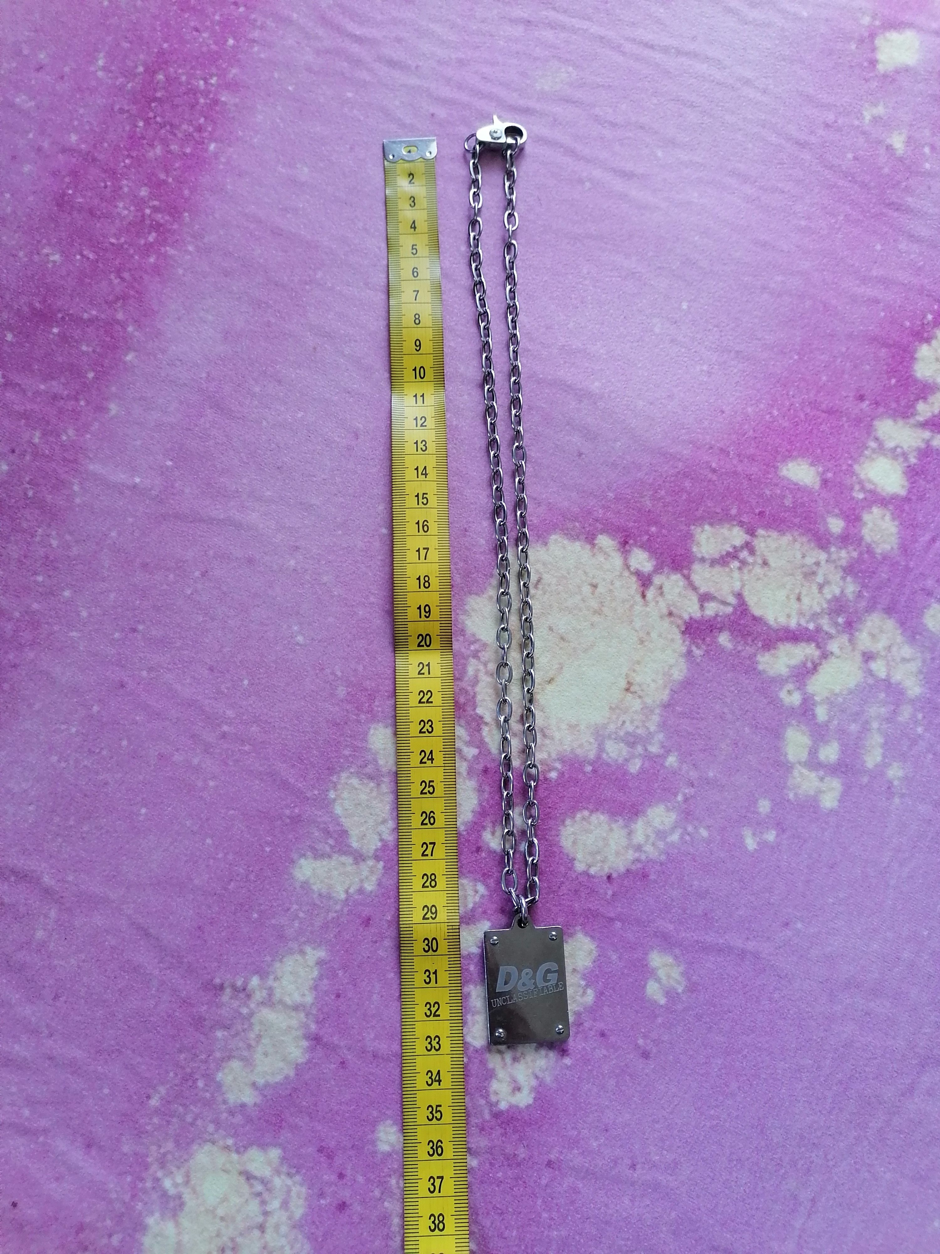 Dolce & Gabbana × Jewelry Dolce & Gabbana Unclassfiable Plate Necklace Size ONE SIZE - 6 Thumbnail