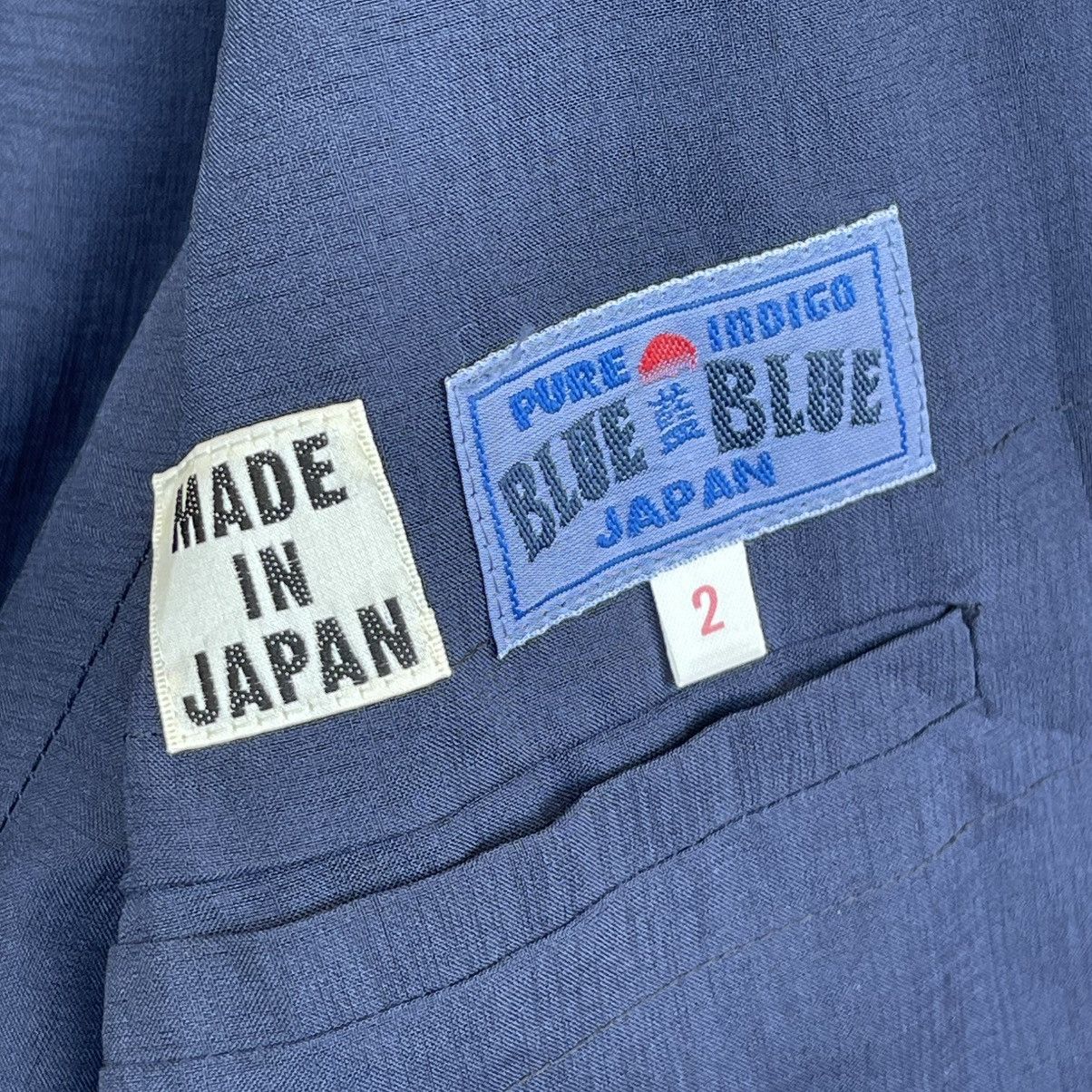 Kapital BLUE BLUE JAPAN Pure Indigo Arigato Dobby Weave Jacket Size US M / EU 48-50 / 2 - 9 Thumbnail