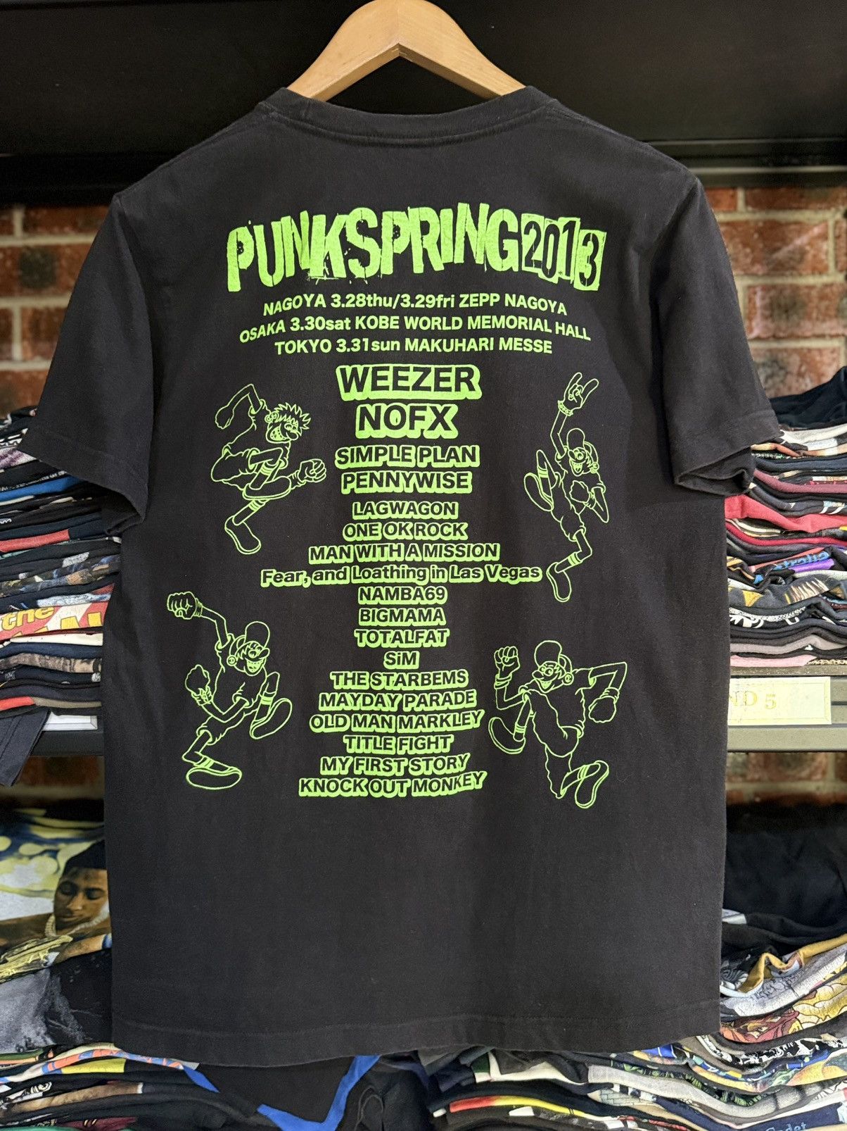 Band Tees × Vintage Vintage Simple Plan Weezer Punk Spring Tour Japan Faded Tee Size US M / EU 48-50 / 2 - 1 Thumbnail