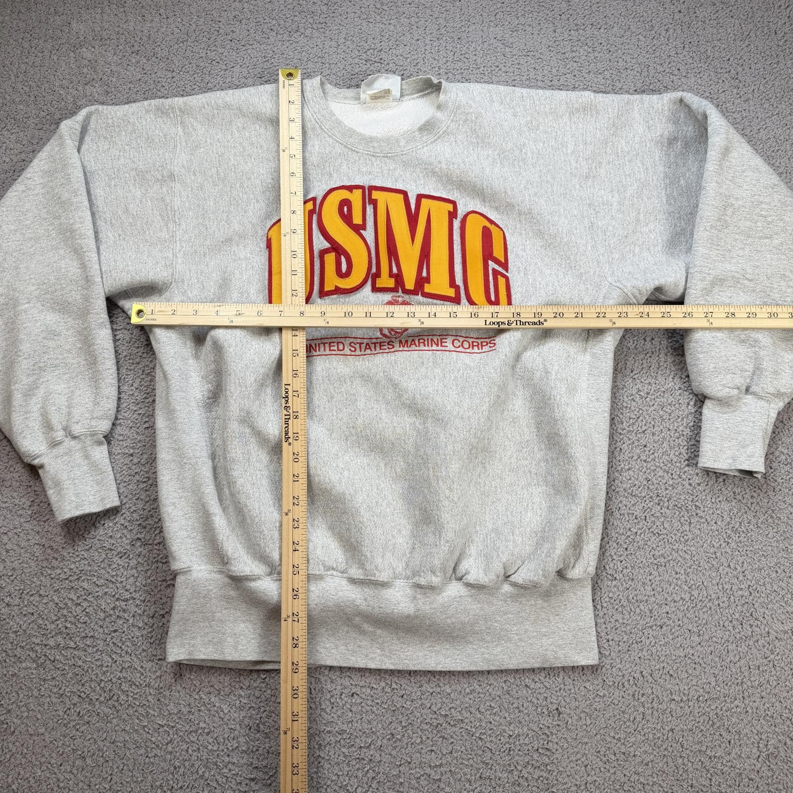 Lee Vintage Lee 90s USMC United States Marine Corps Sweatshirt Size US XXL / EU 58 / 5 - 3 Thumbnail