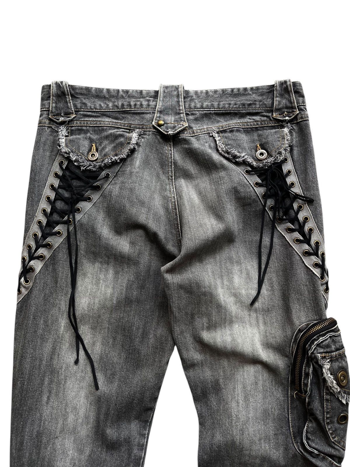 In The Attic × Japanese Brand × Le Grande Bleu (L.G.B.) In the attic lace up flare jeans Size US 32 / EU 48 - 5 Thumbnail