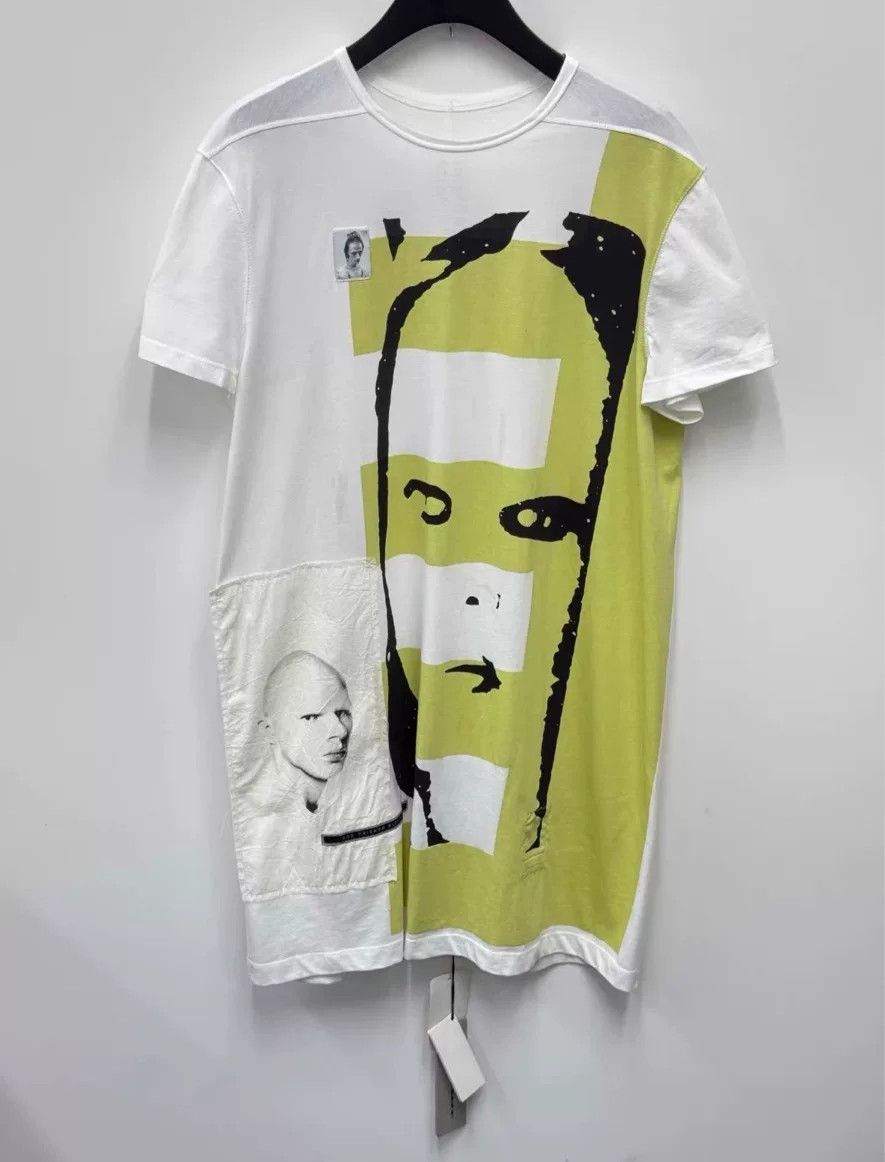 Rick Owens Drkshdw Rick Owens White Short Sleeve Tee Size US S / EU 44-46 / 1 - 1 Thumbnail