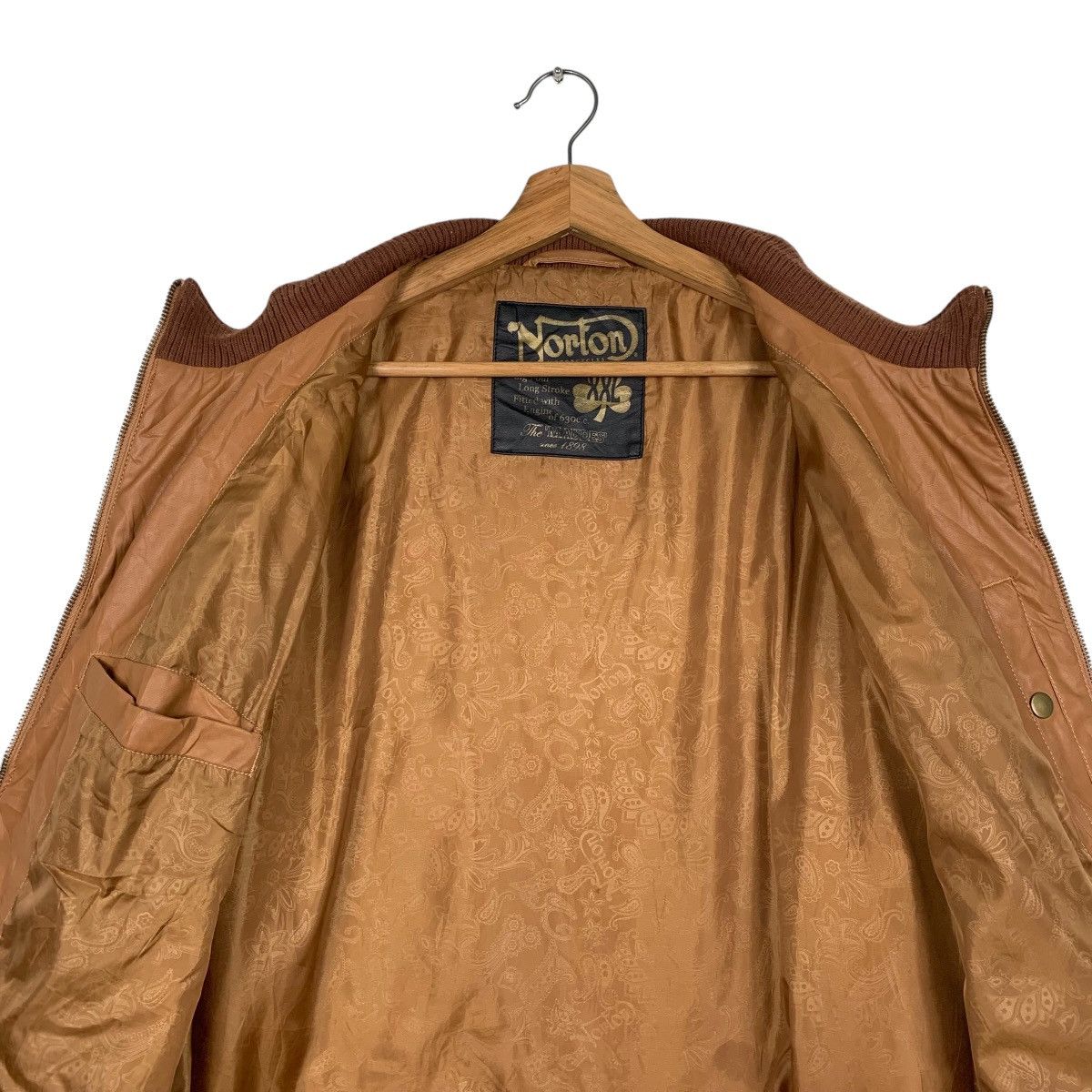 Japanese Brand Norton Motorcycle Riding Synthetic Leather Jacket Size US XXL / EU 58 / 5 - 14 Thumbnail