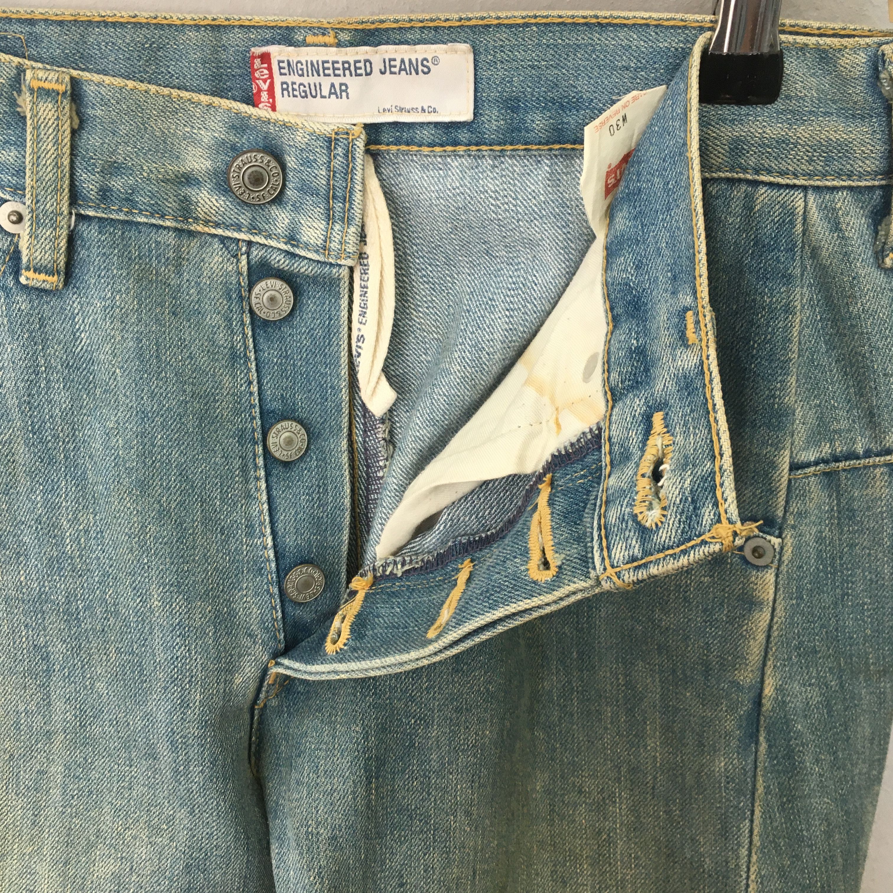 Levi's Size 28x30.5 Vintage Y2K Levis Engineered Dirty Jeans S1482 Size US 28 / EU 44 - 7 Thumbnail