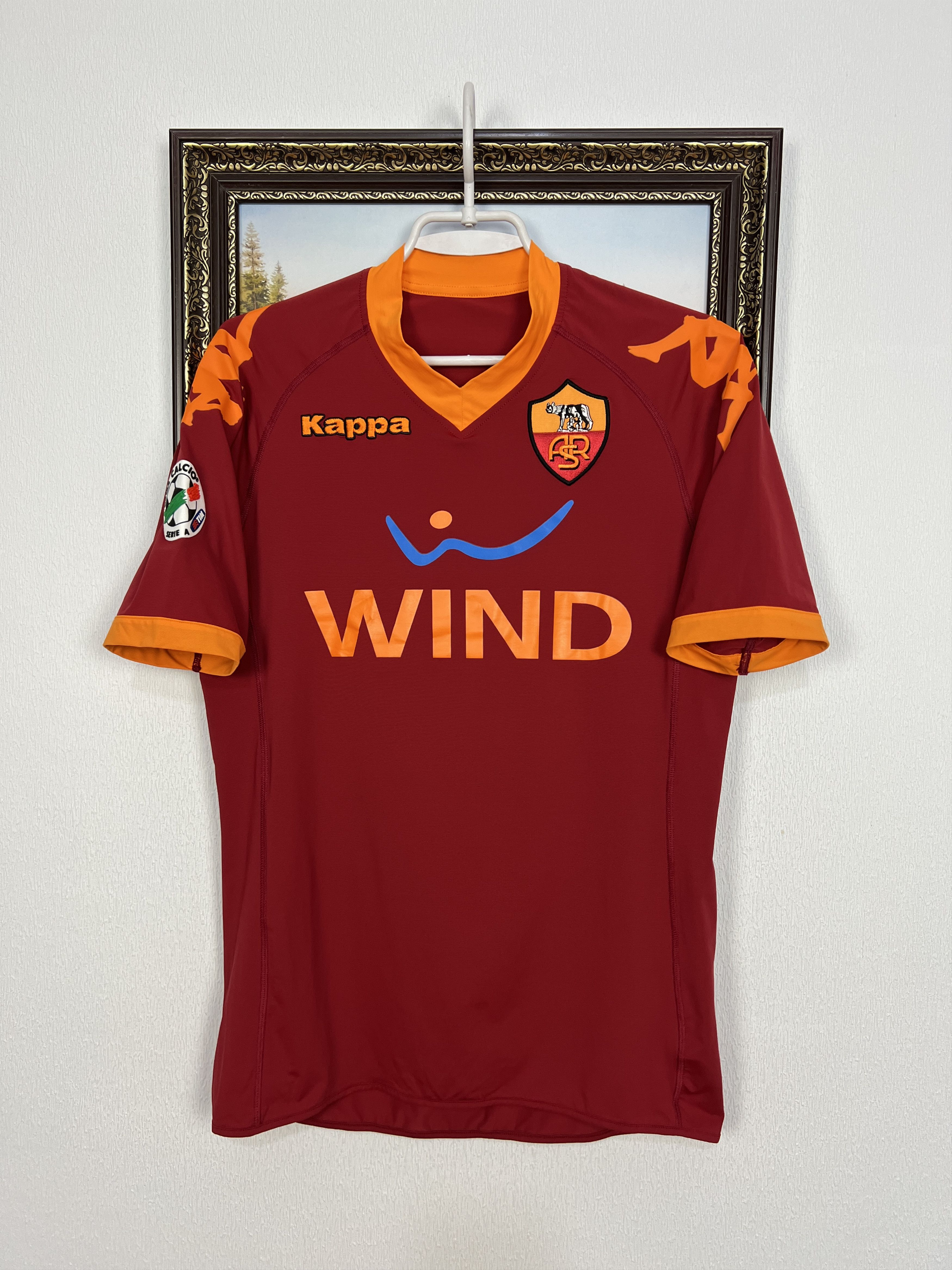 Kappa Roma Home football shirt 2009 Soccer Kappa Maglia Mens Size US XS / EU 42 / 0 - 1 Thumbnail