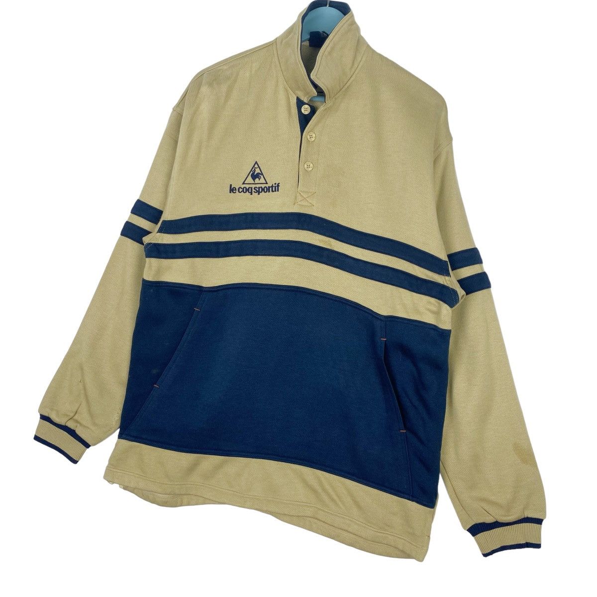 Le Coq Sportif Le Coq Sportif Crewneck Half Button Sweatshirt Pullover Size US M / EU 48-50 / 2 - 3 Thumbnail