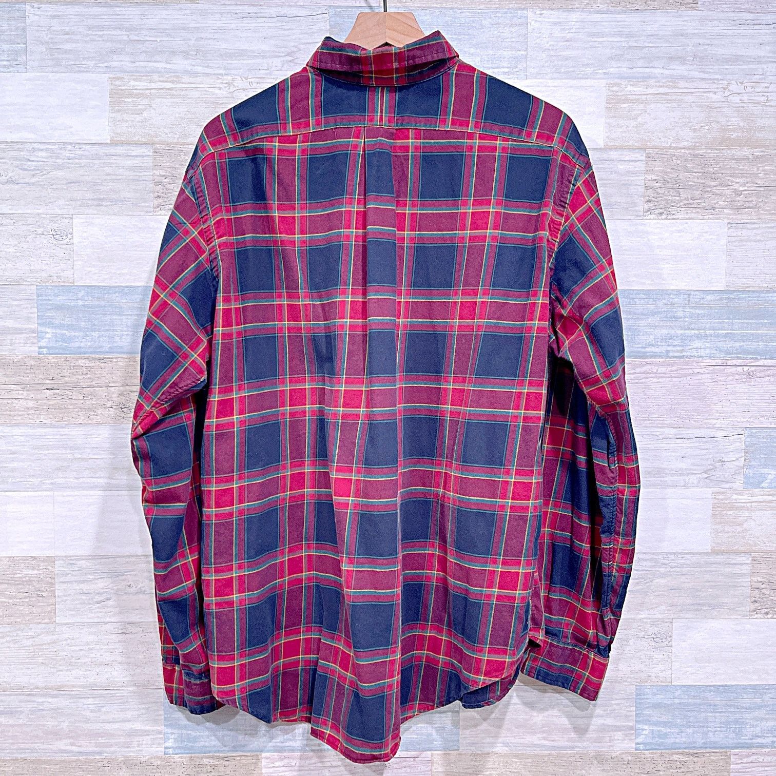 Polo Ralph Lauren POLO Ralph Lauren Flannel Classic Fit Shirt Burgundy Mens XL Size US XL / EU 56 / 4 - 3 Thumbnail