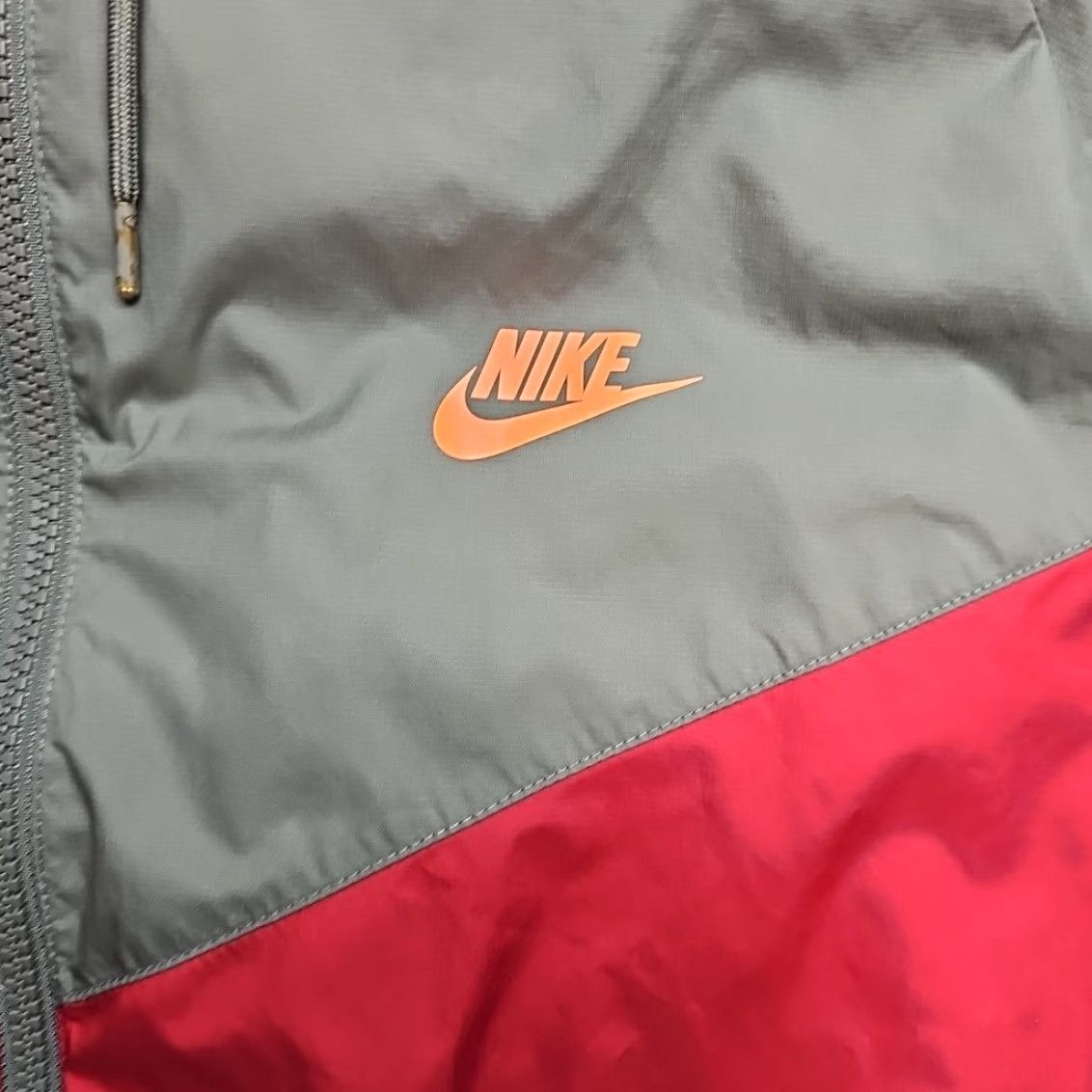 Nike Nike Windbreaker Jacket Men 2XL Green Full Zip Hoodie Sports Running & Jogging Maroon Red Jacket Hoodie Size US XXL / EU 58 / 5 - 3 Thumbnail