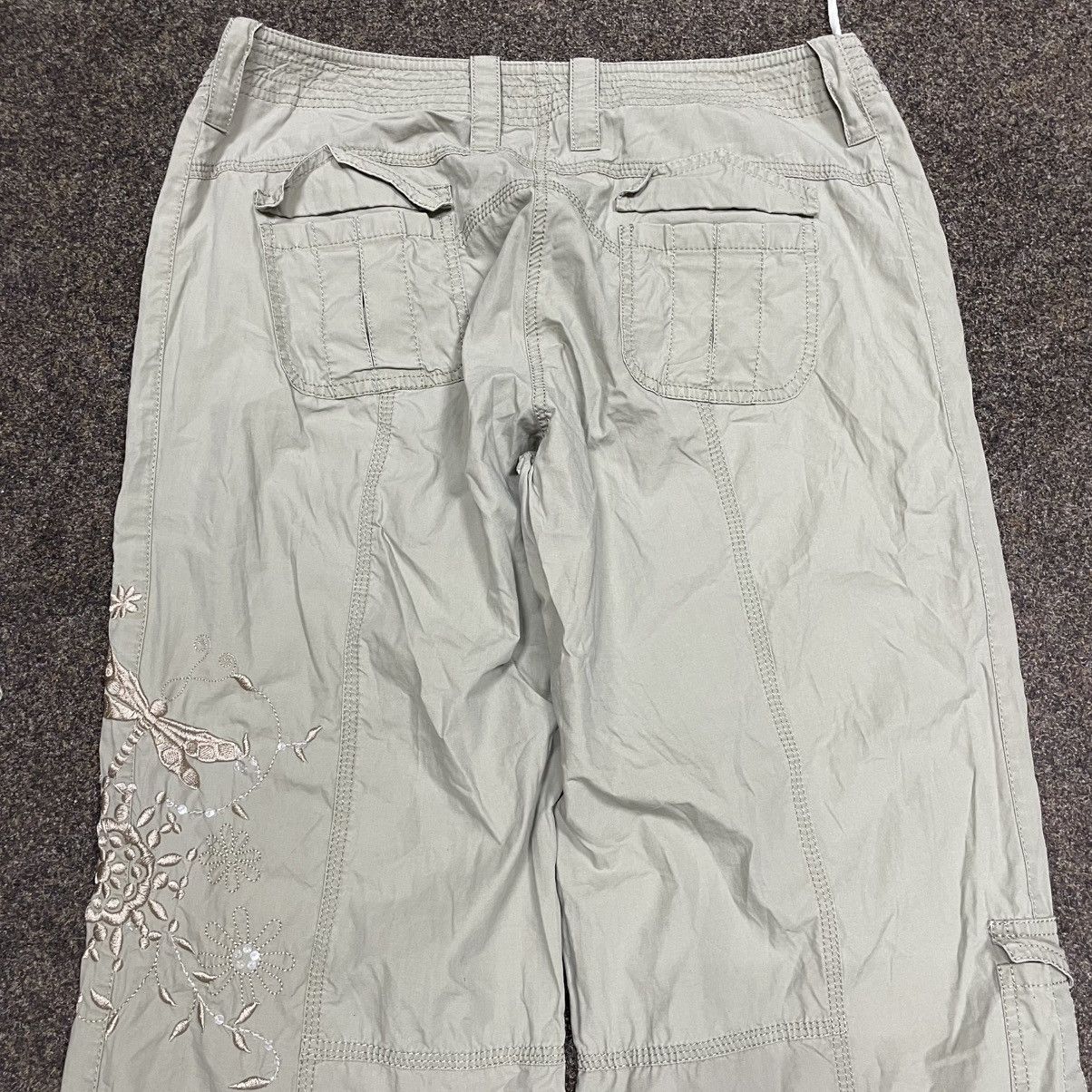 Vintage Vintage Y2K Baggy Cargo Pants Parachute Streetwear Washed 35 Size 35" - 5 Thumbnail