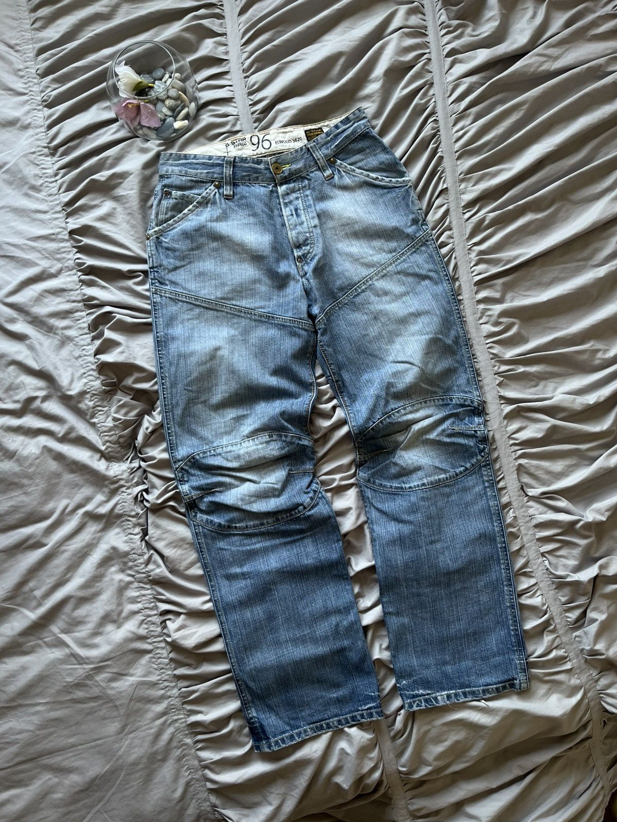 G-Star Vintage G-Star Raw Denim Double Knee Y2K Washed Baggy Size US 32 / EU 48 - 5 Thumbnail