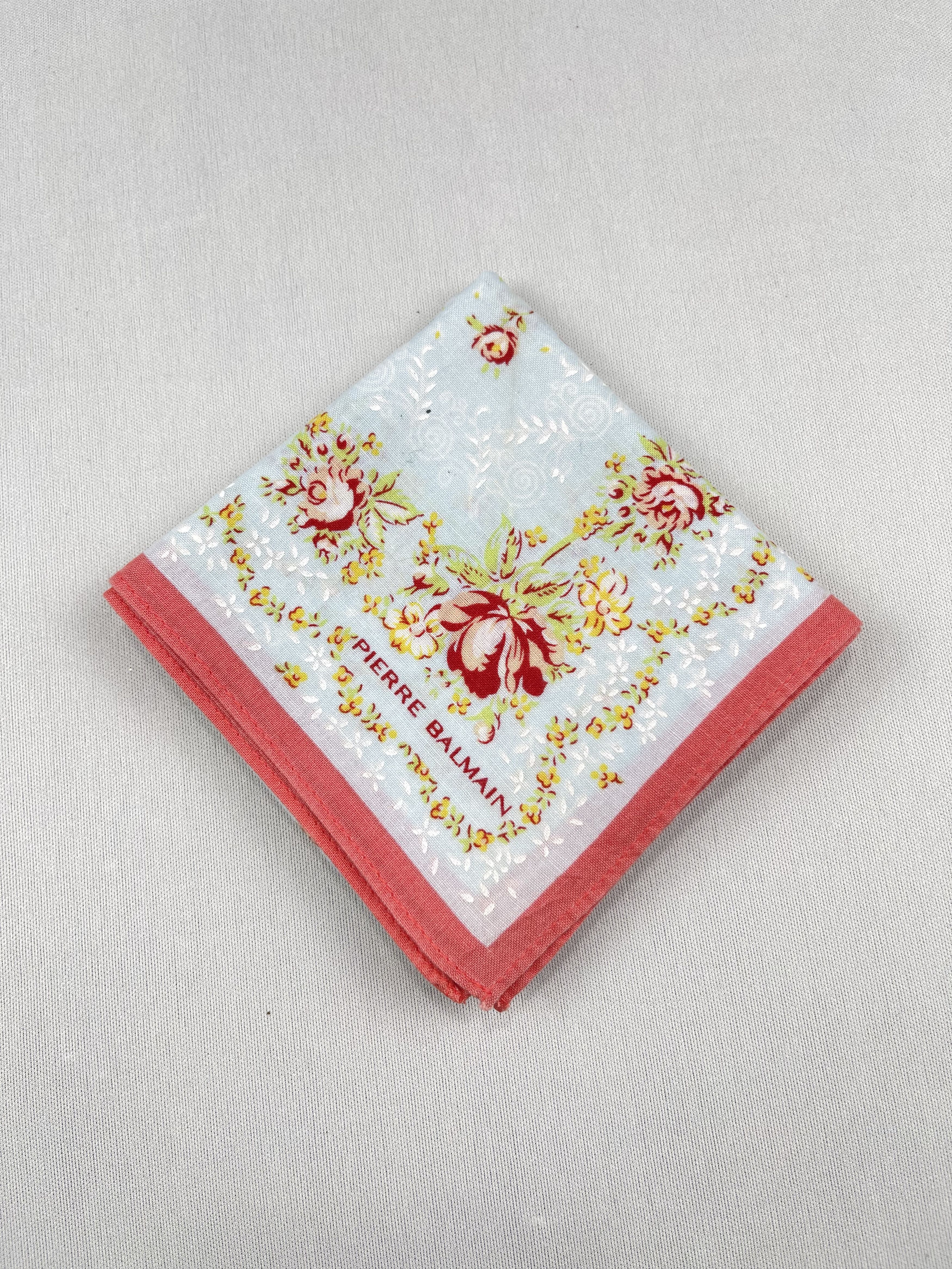 Pierre Balmain Vtg Pierre Balmain Handkerchief Pocket Square Bandana HM0051 Size ONE SIZE - 2 Thumbnail