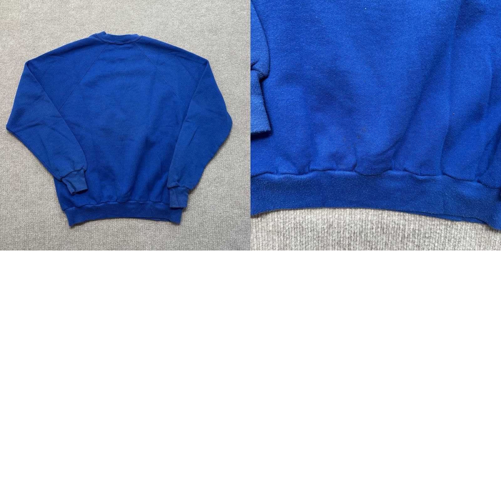 Vintage VINTAGE Homewood Basketball Sweatshirt Mens L Blue Distressed 80s Alabama Graphic Print Pullover Heavyweight Cotton Blend Size US L / EU 52-54 / 3 - 8 Thumbnail