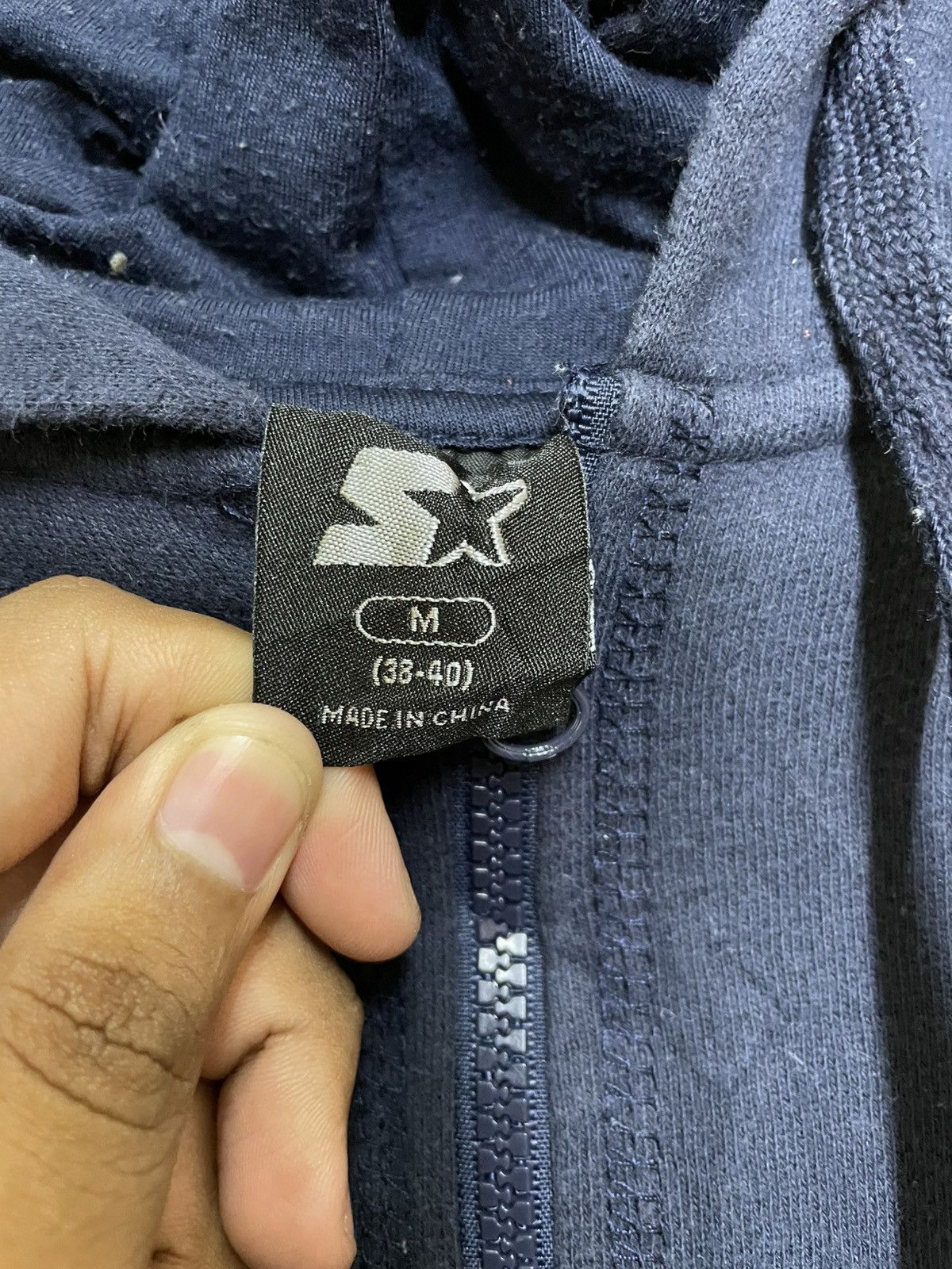 Starter STARTER hoodie full zipper embroidered small logo Size US M / EU 48-50 / 2 - 6 Thumbnail