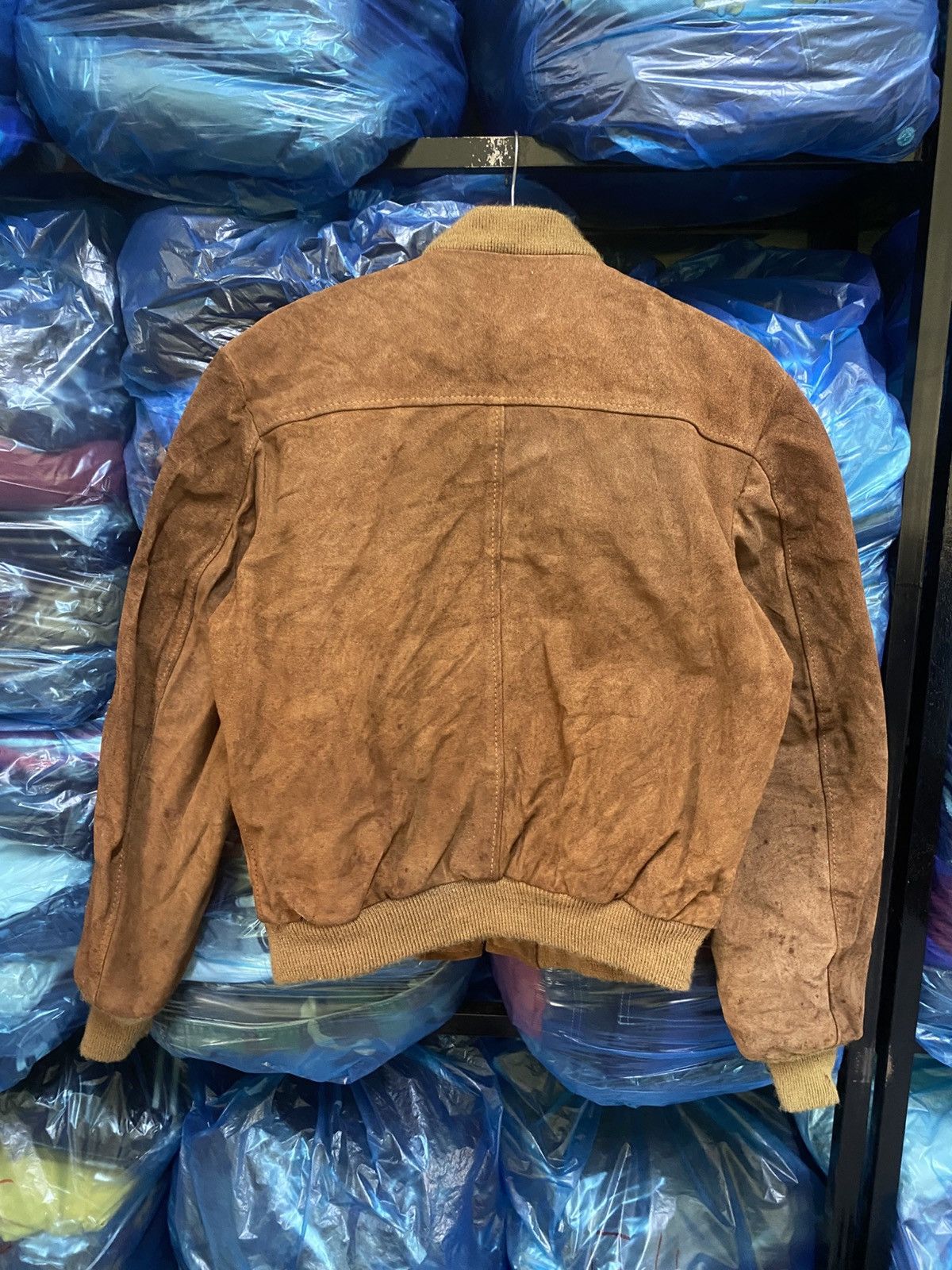 Schott Vintage Jalana Brown Suede Bomber Jacket USA by Schott Bros Size US S / EU 44-46 / 1 - 12 Thumbnail