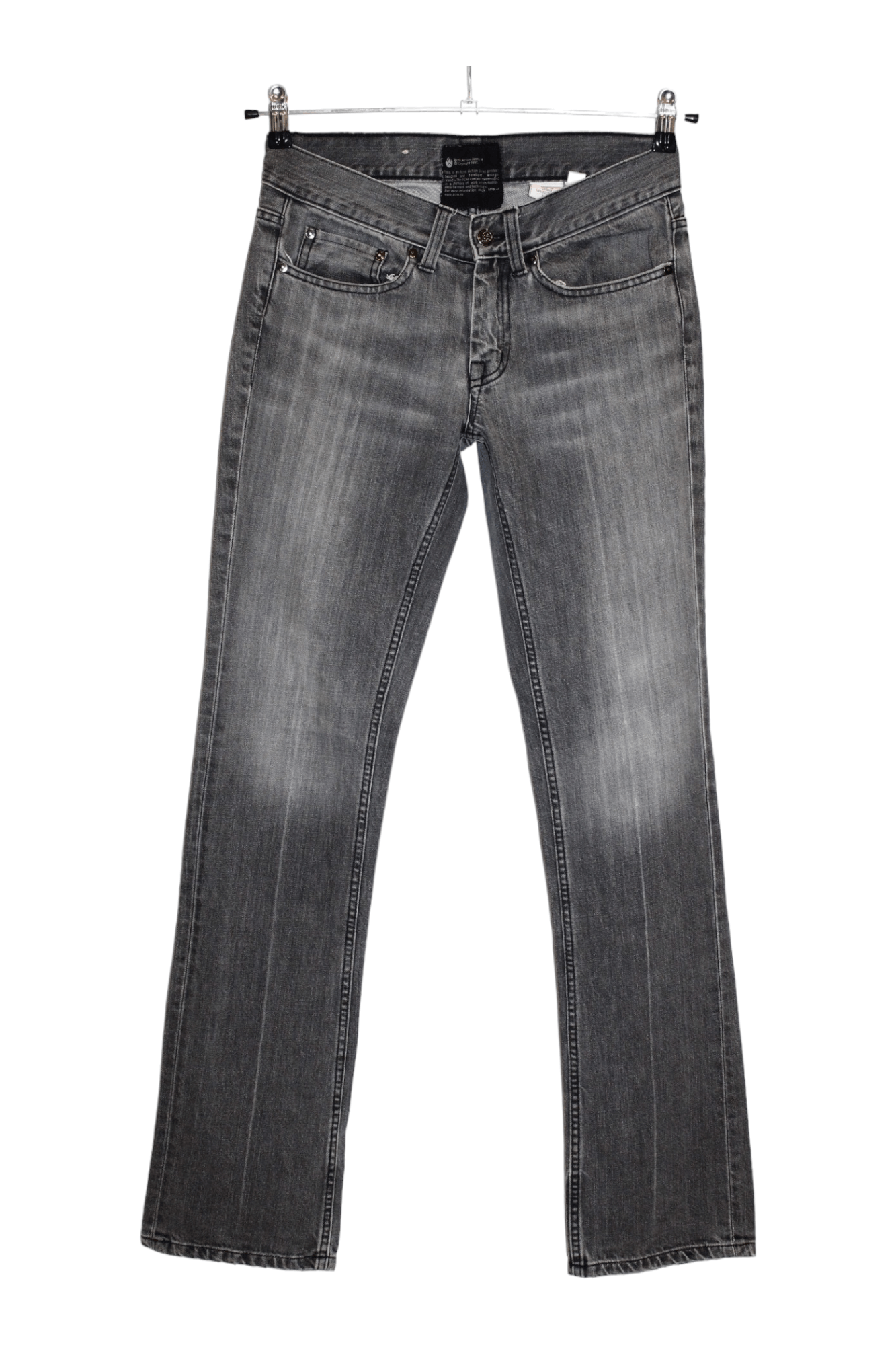 Acne Studios VTG '97 Acne Action Jeans Mic Black Trash Faded Denim Size US 28 / EU 44 - 1 Thumbnail