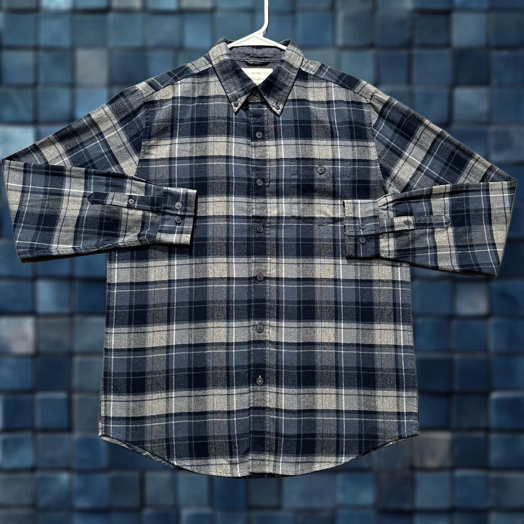 Weatherproof Weatherproof Shirt Mens M Blue Plaid Flannel Button-Down Casual EUC Size US M / EU 48-50 / 2 - 1 Thumbnail