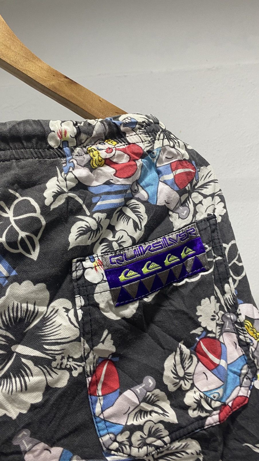 Quiksilver Quiksilver Cartoon Beach Pants 80s Size US 34 / EU 50 - 12 Thumbnail