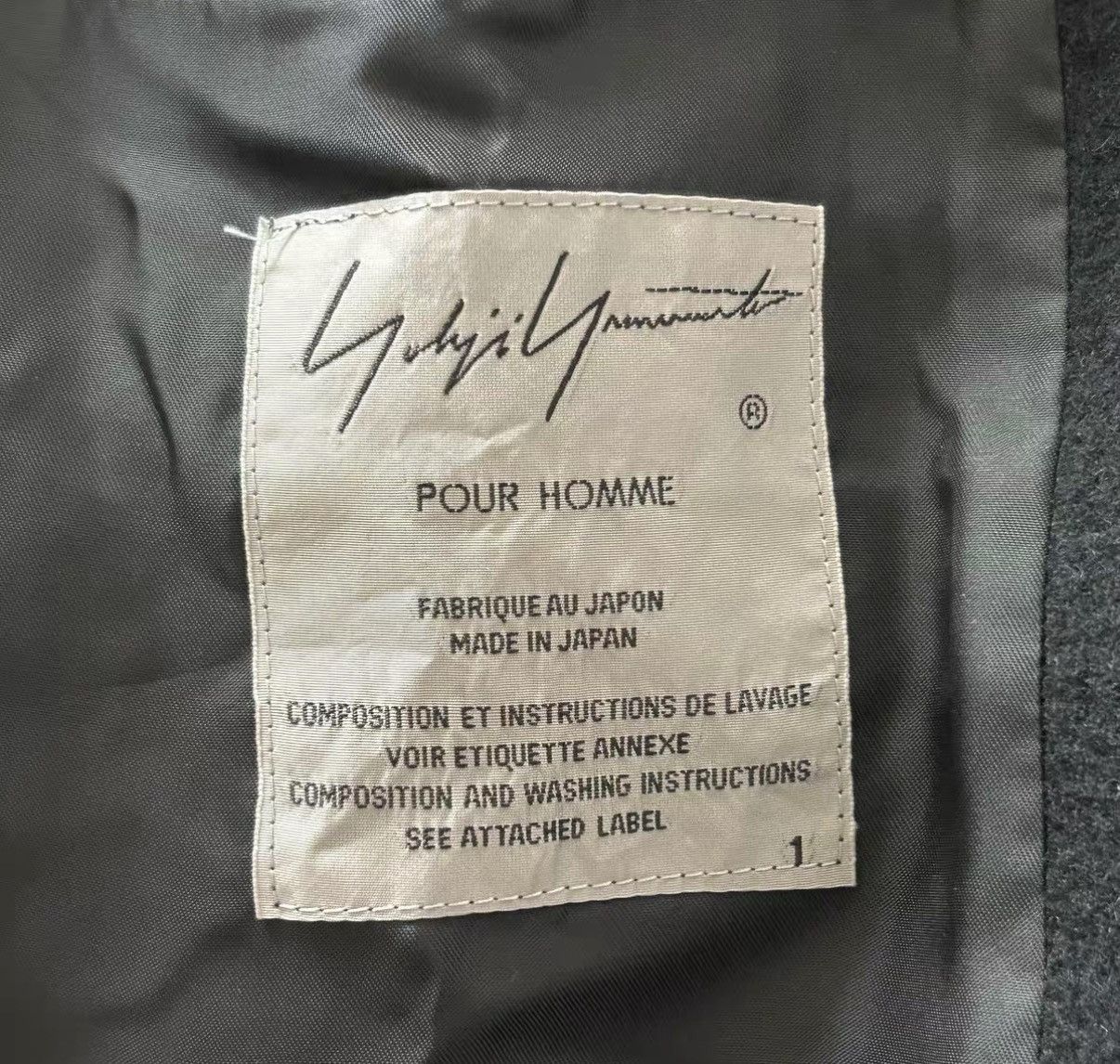 Yohji Yamamoto Yohji Yamamoto 20aw Zip Drawstring Wool Coat K4 Size US S / EU 44-46 / 1 - 4 Thumbnail