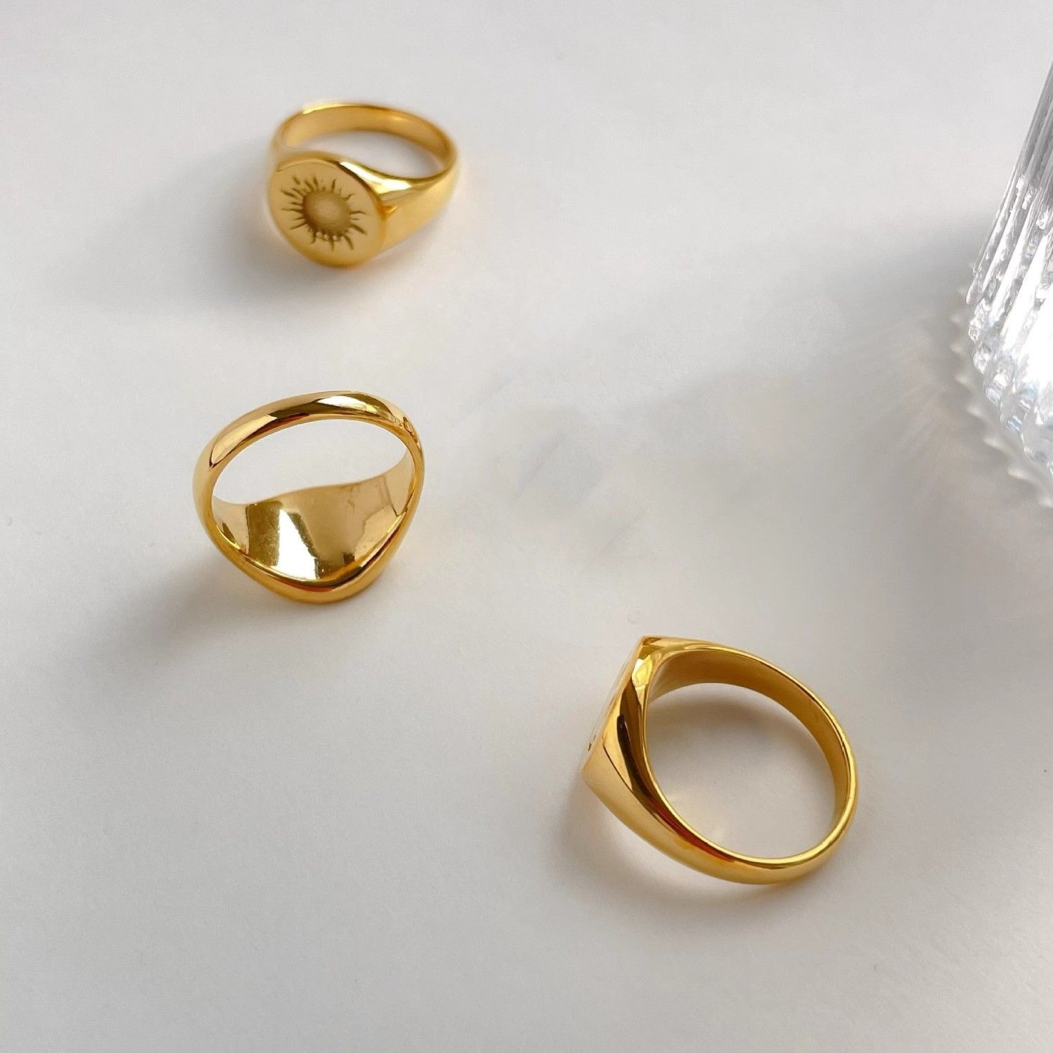Jewelry Modern Jewelry Rings Open Size Chrome Ring (Size 7-13) Size ONE SIZE - 5 Thumbnail