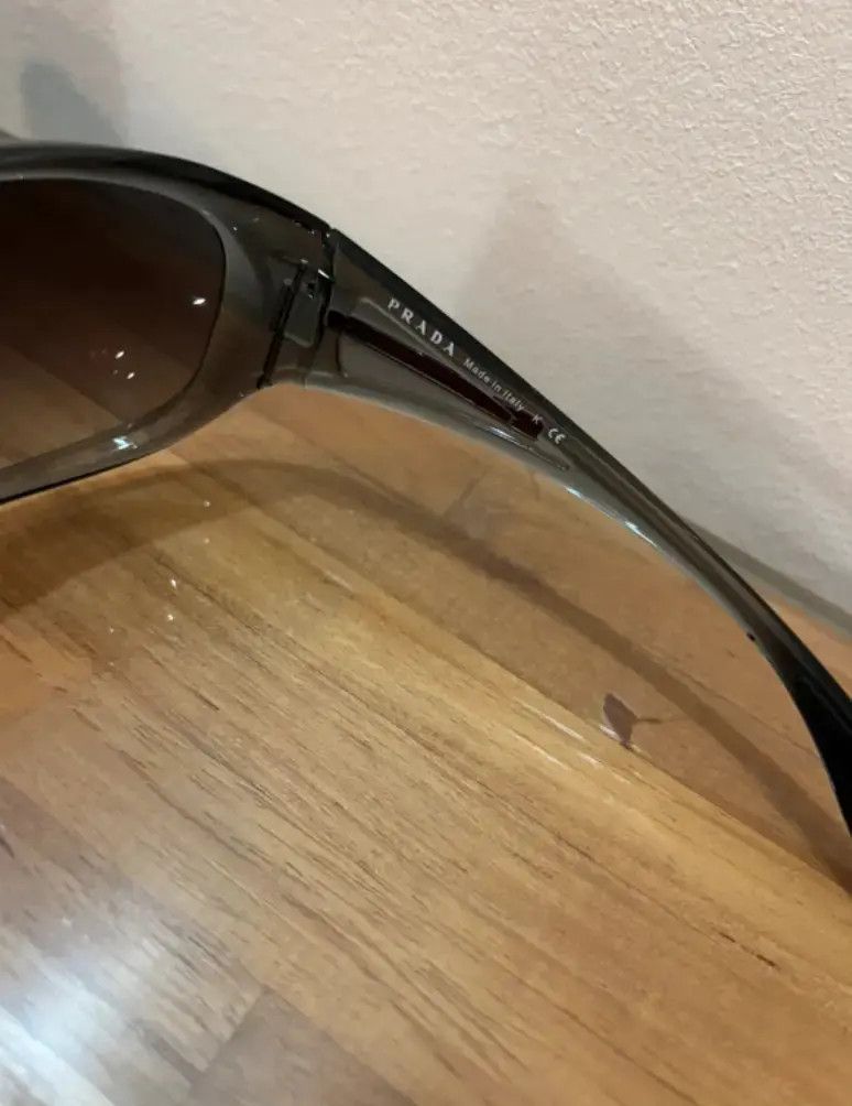 Prada × Vintage PRADA Sunglasses Wrap Shield Mask Symbole Sport Red Tab Size ONE SIZE - 5 Thumbnail