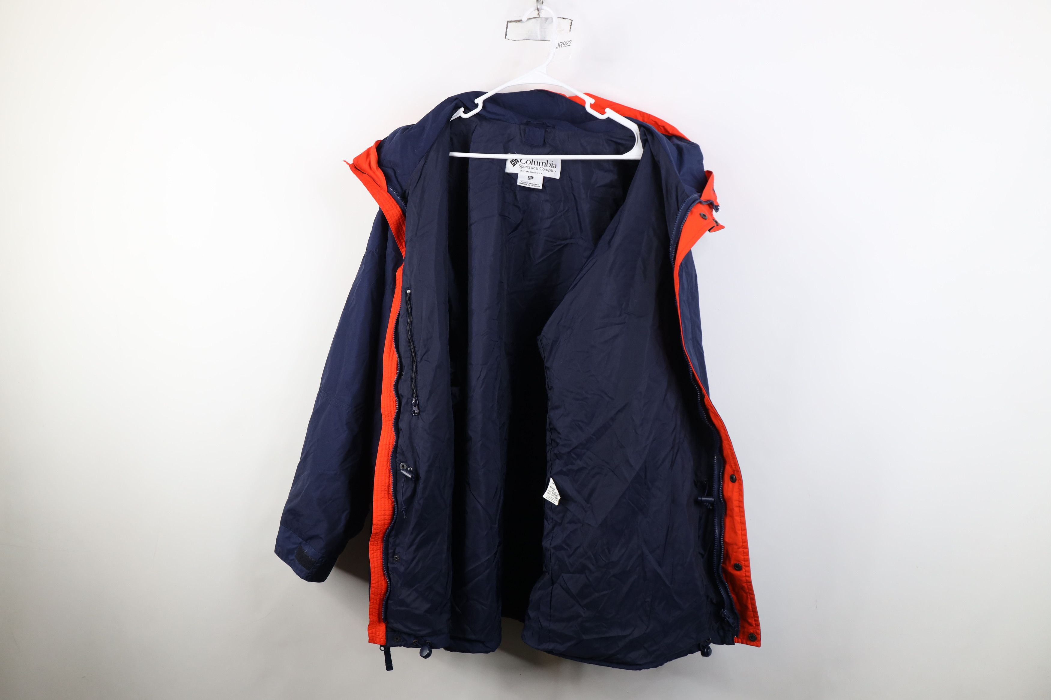 Columbia Vintage 90s Columbia Hooded 2 In 1 Parka Jacket Navy Blue Size US XXL / EU 58 / 5 - 12 Thumbnail