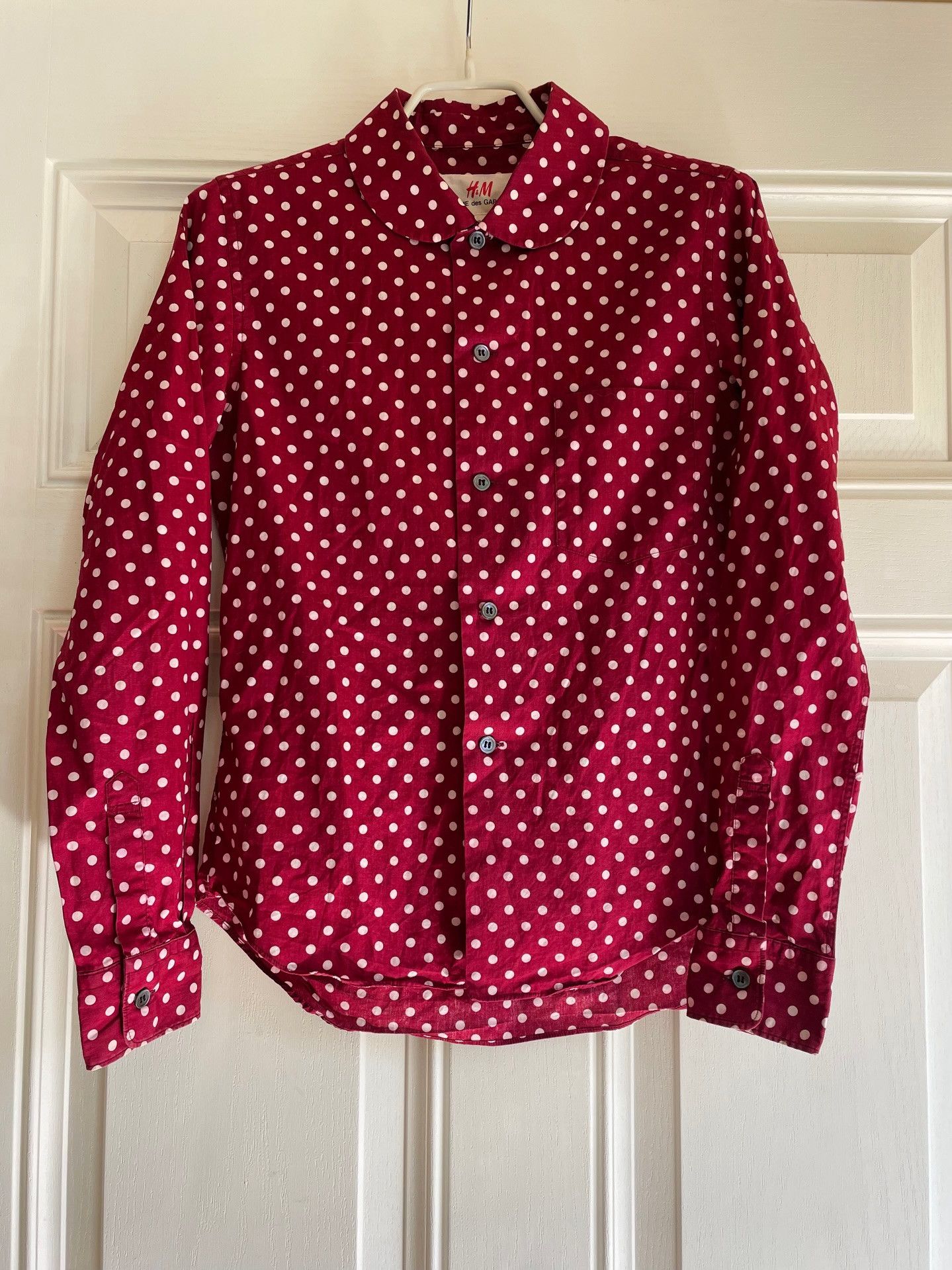 Comme des Garcons × H&M Comme Des Garcons x H&M Women’s polka dot long sleeve shirt Size XS / US 0-2 / IT 36-38 - 1 Thumbnail