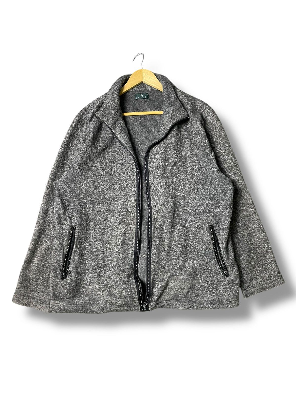 Japanese Brand × Vintage LY BASIC Brand Fleece Zipper Jacket (87) Size US L / EU 52-54 / 3 - 1 Thumbnail