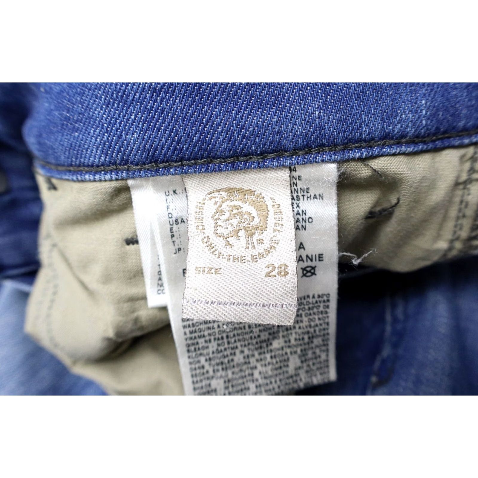 Diesel DIESEL Livy Stretch 008C2 Jeans Women's W28/L30 Slim Blue Faded Studded Slim Fit Jeans Women L/28 Size 28" / US 6 / IT 42 - 7 Thumbnail