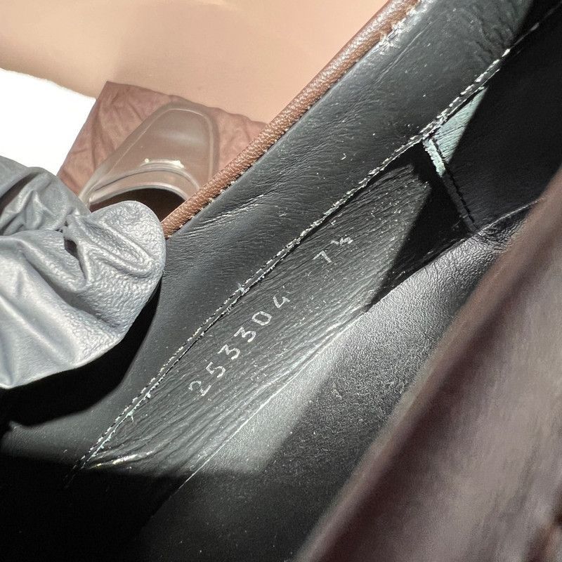 Gucci Gucci Brown Leather Slip-On Shoes - Size US 8 / EU 41 - 5 Thumbnail