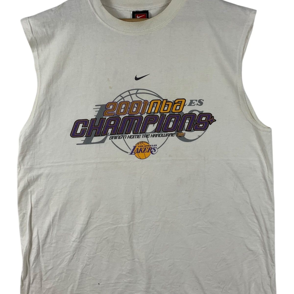 Nike Vintage NIKE NBA LAKERS 2001 Basketball Champion Tank Top Size US M / EU 48-50 / 2 - 3 Thumbnail