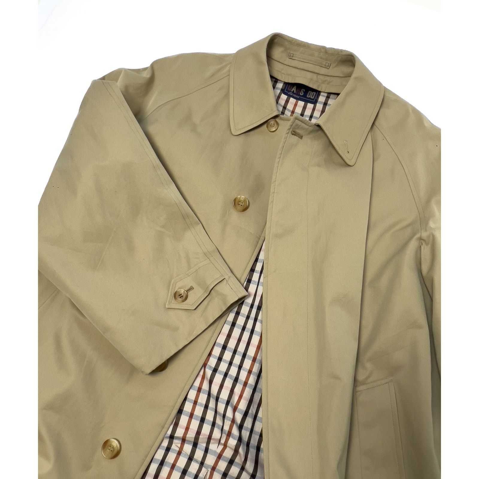 DAKS Daks Classic Khaki Brown Mac Coat, Men's Size US 44, EU 54 Size US XL / EU 56 / 4 - 7 Thumbnail