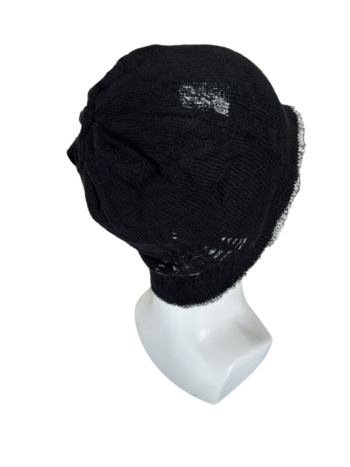 Japanese Brand × Kapital × Vintage Distressed Punk Bondage Style Reversible Beanie Hats🎌☠️ Size ONE SIZE - 8 Thumbnail