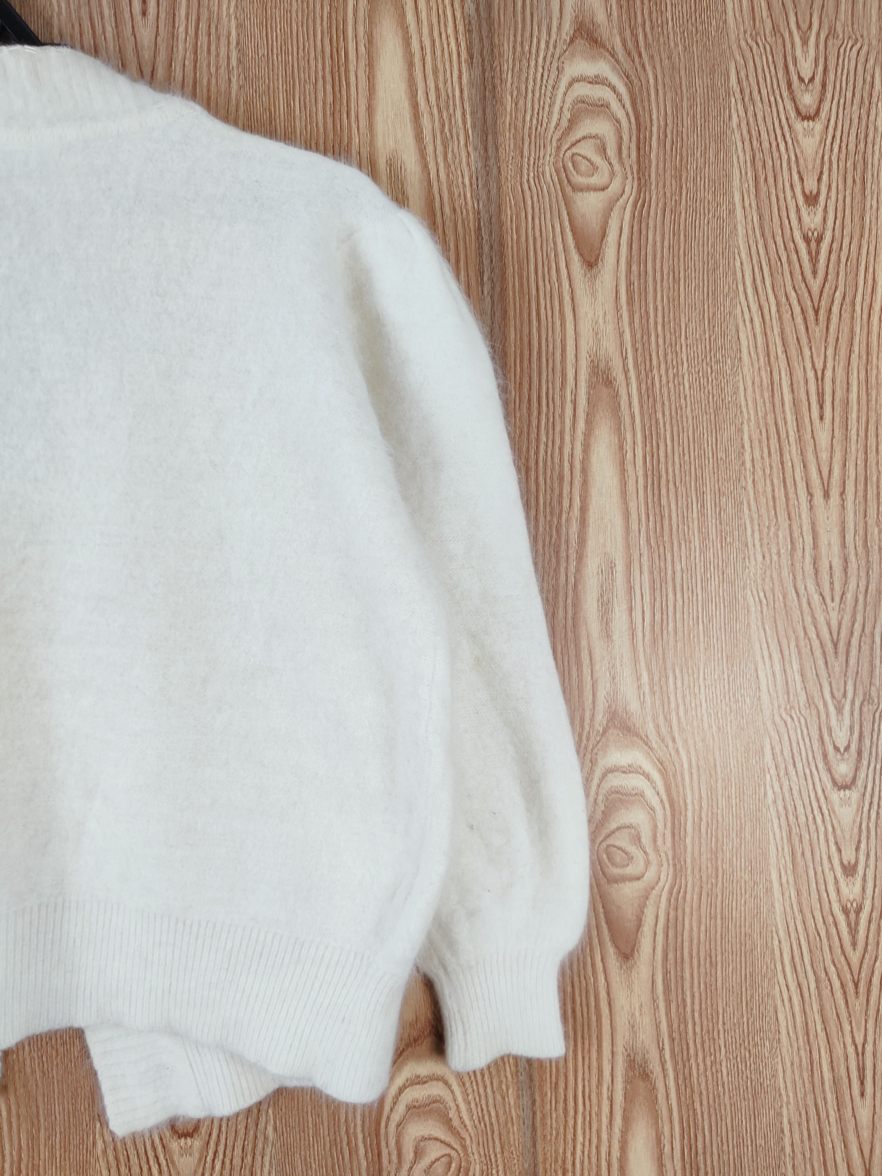 Japanese Brand × Vintage Patria Escala White Fur Mohair Knitwear Cardigan #W484 Size S / US 4 / IT 40 - 10 Thumbnail