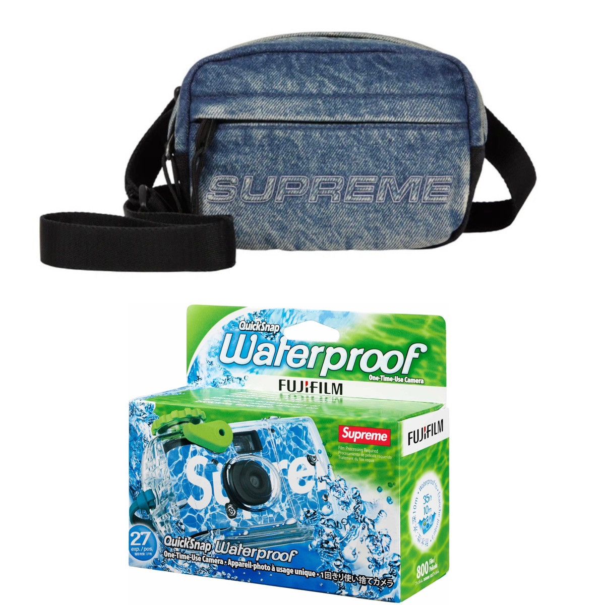 Supreme Supreme Denim Mini Shoulder Bag & Fujifilm Camera Size ONE SIZE - 1 Thumbnail