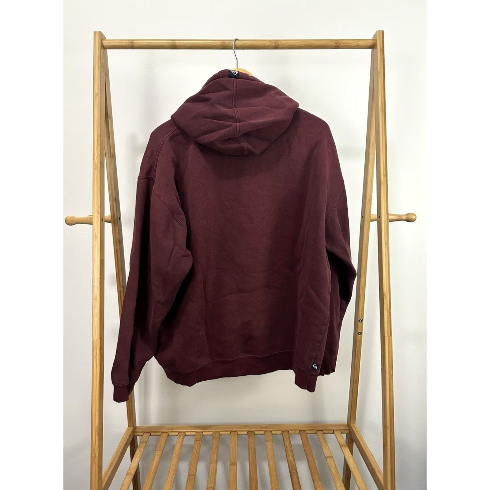 Quiksilver VINTAGE Quiksilver Hoodie Sweatshirt Maroon XL Y2K Surf Skate Faded Worn Distressed Mens Size US XL / EU 56 / 4 - 2 Thumbnail