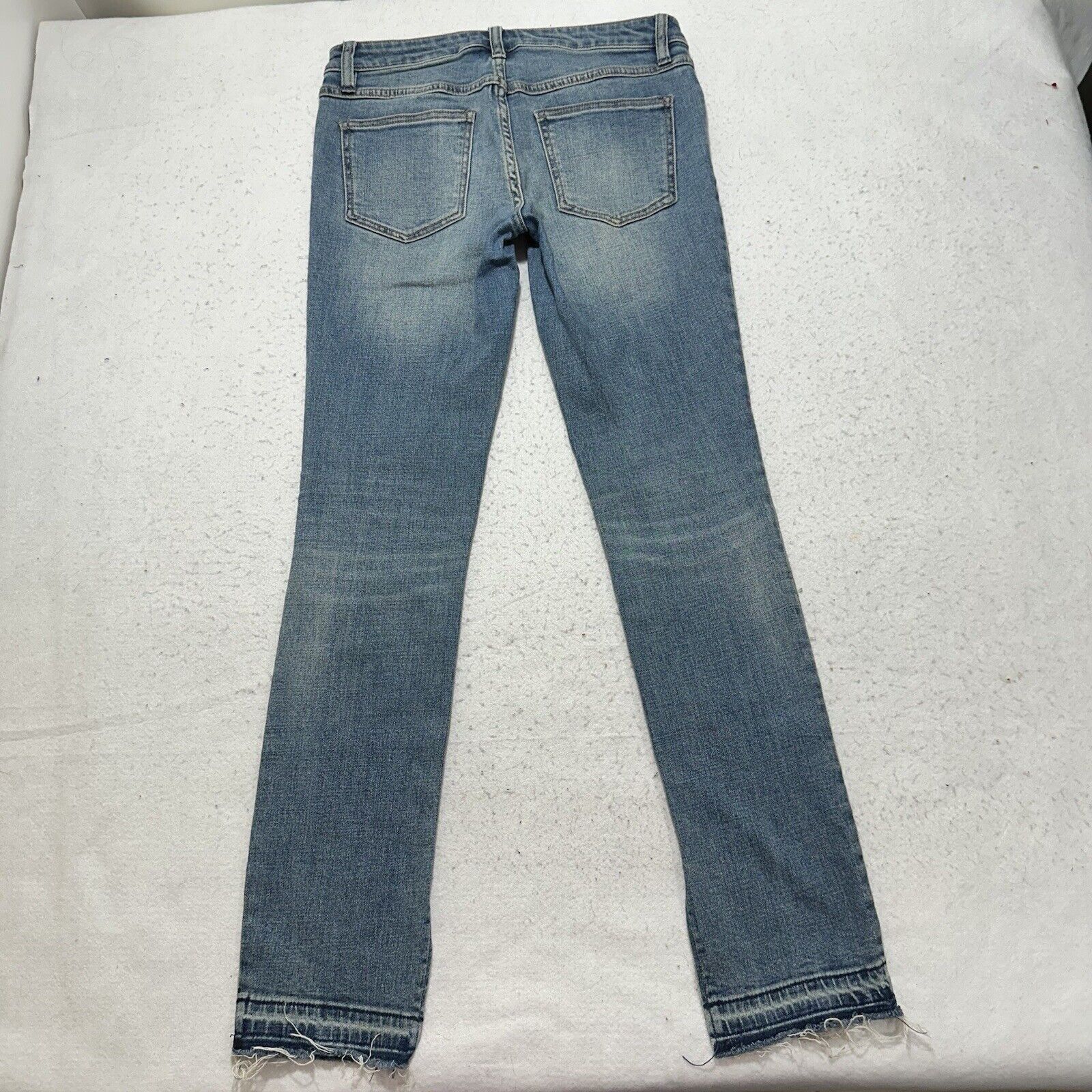 Free People Free People 28x30 Skinny Leg Jeans Ankle Slits Distressed Size 28" / US 6 / IT 42 - 6 Thumbnail
