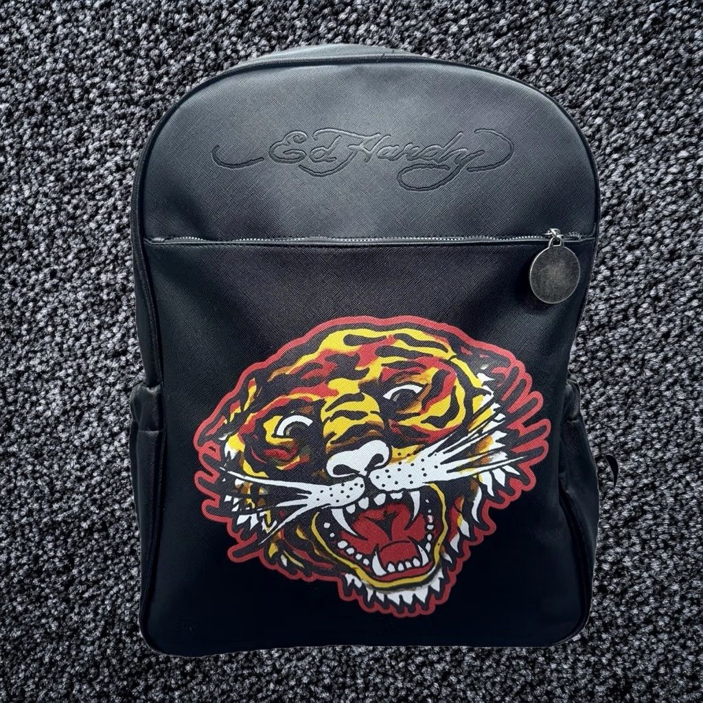 Ed Hardy × Vintage Ed Hardy vintage tiger big logo shoulder bag