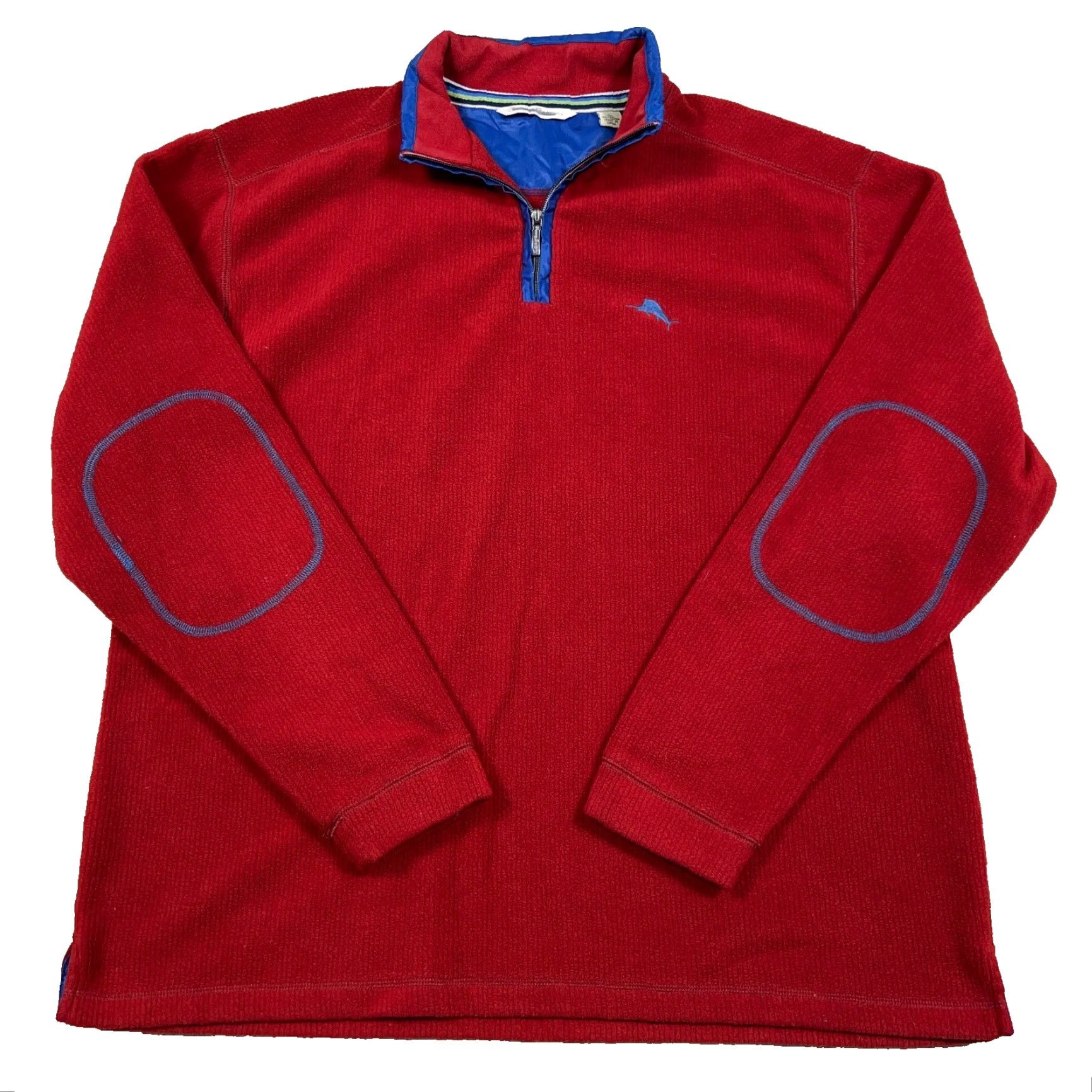 Tommy Bahama Tommy Bahama Sweater Men L Red Pullover 1/4 Zip Fleece Logo Embroidered Zipper Knit Long Sleeve Casual Modern 90s? Size US L / EU 52-54 / 3 - 2 Thumbnail