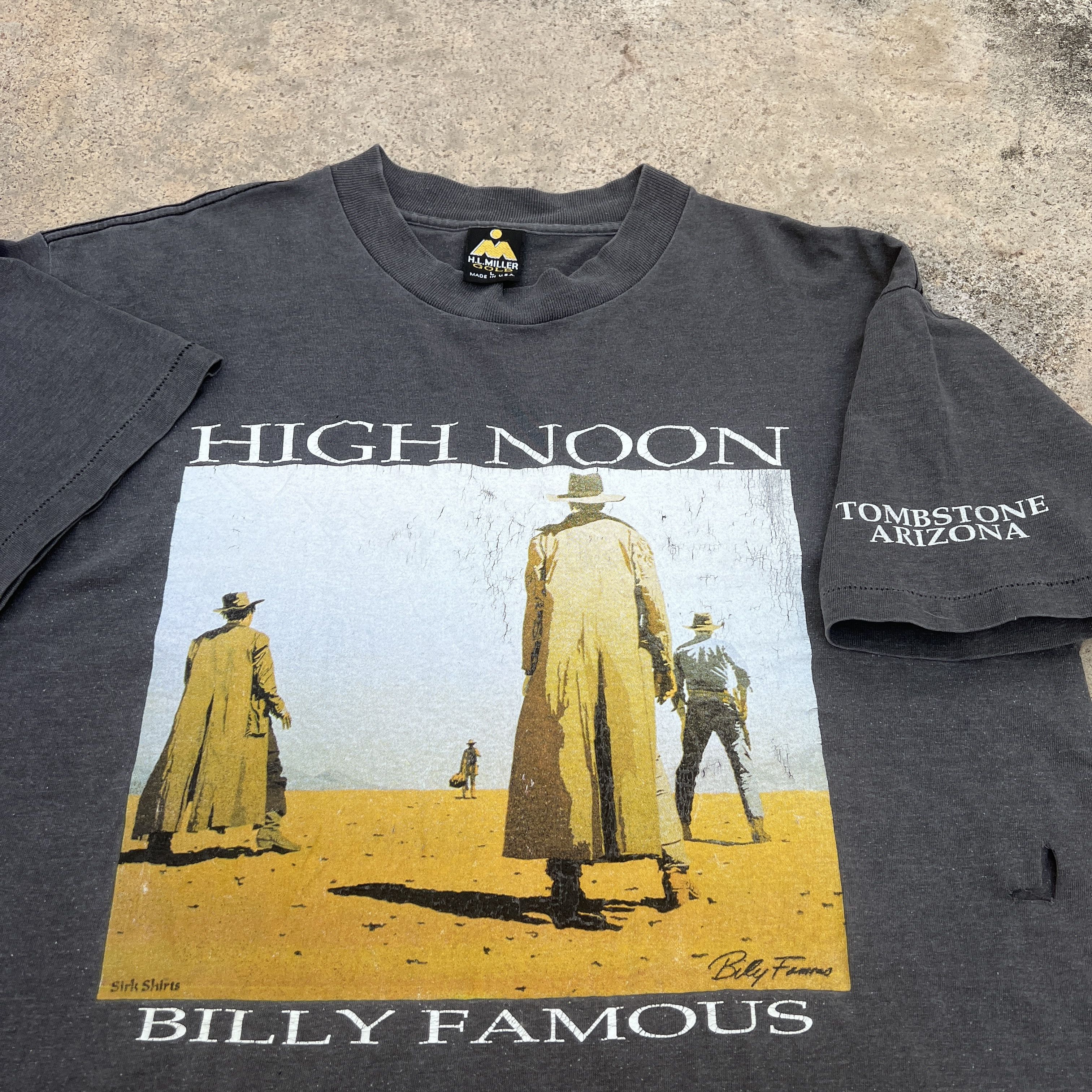 Vintage Vintage 90s High Noon Tombstone Cowboy Movie Promo Tee Faded Size US L / EU 52-54 / 3 - 1 Thumbnail