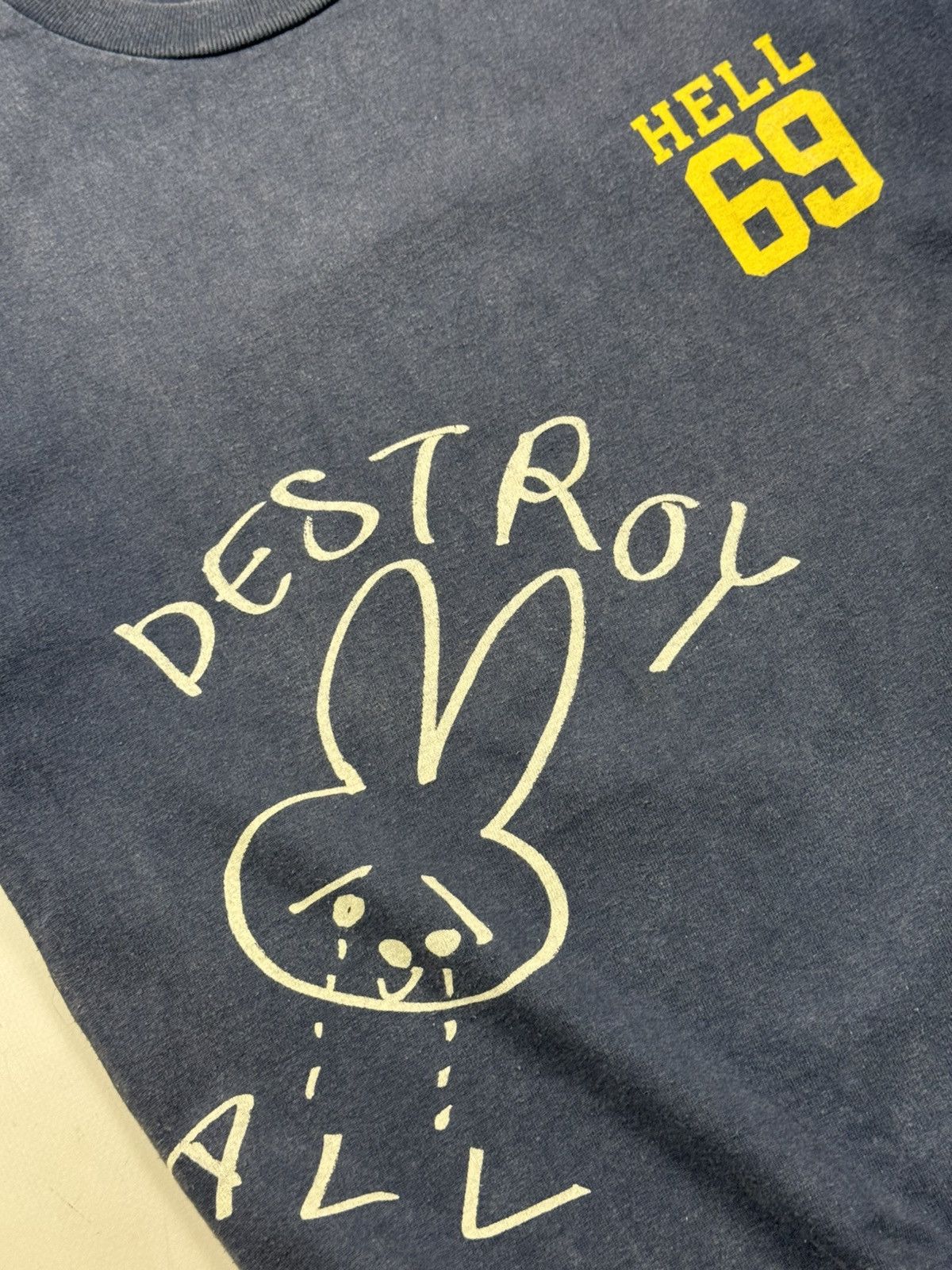 Hysteric Glamour 90s Hysteric Glamour Hell 69 Tee(Navy/M) Size US M / EU 48-50 / 2 - 7 Thumbnail